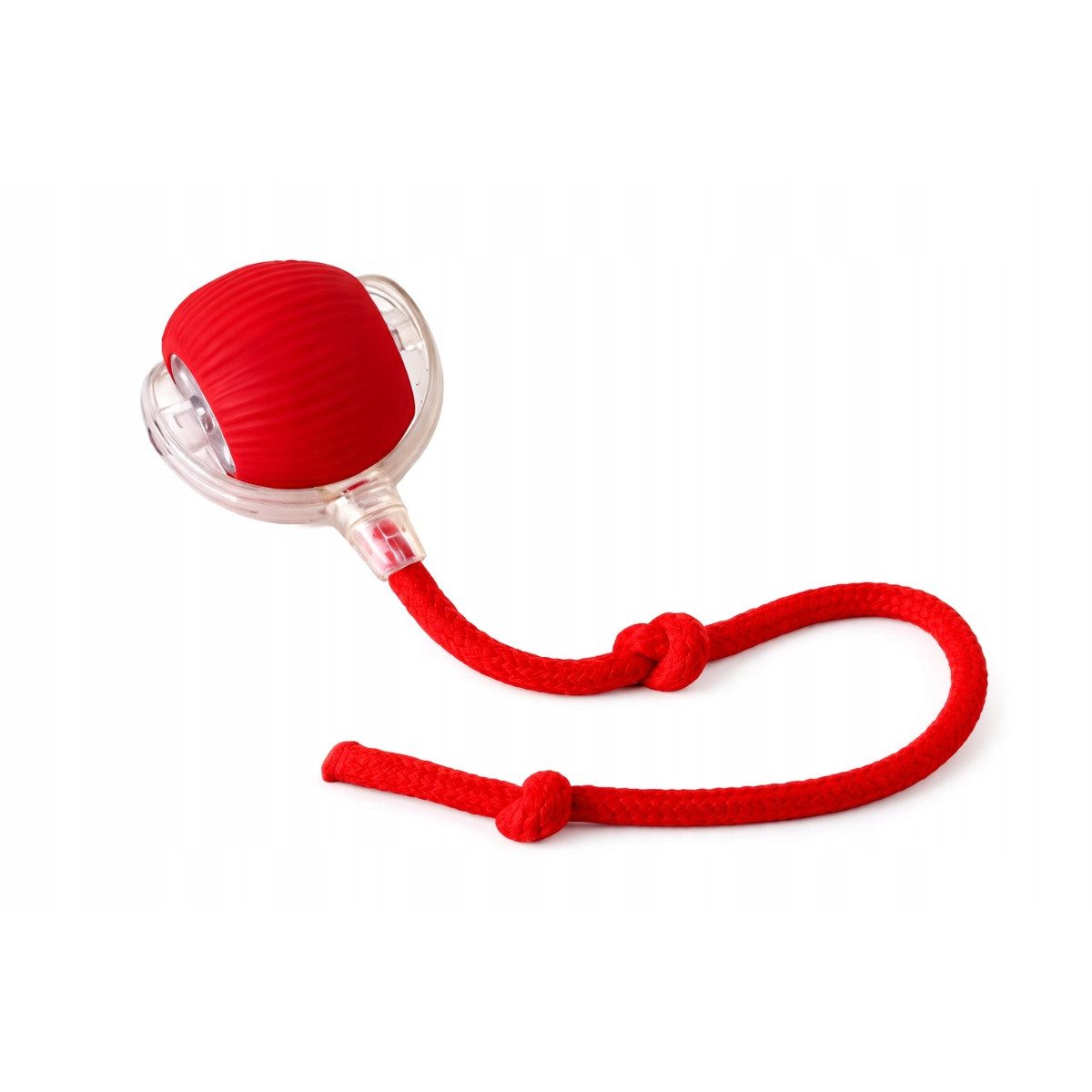 R2 Invest Tier-Beschäftigungsspielzeug Katzenspielzeug Ball 6 cm mit Schnur für Spieltrieb und Bewegung