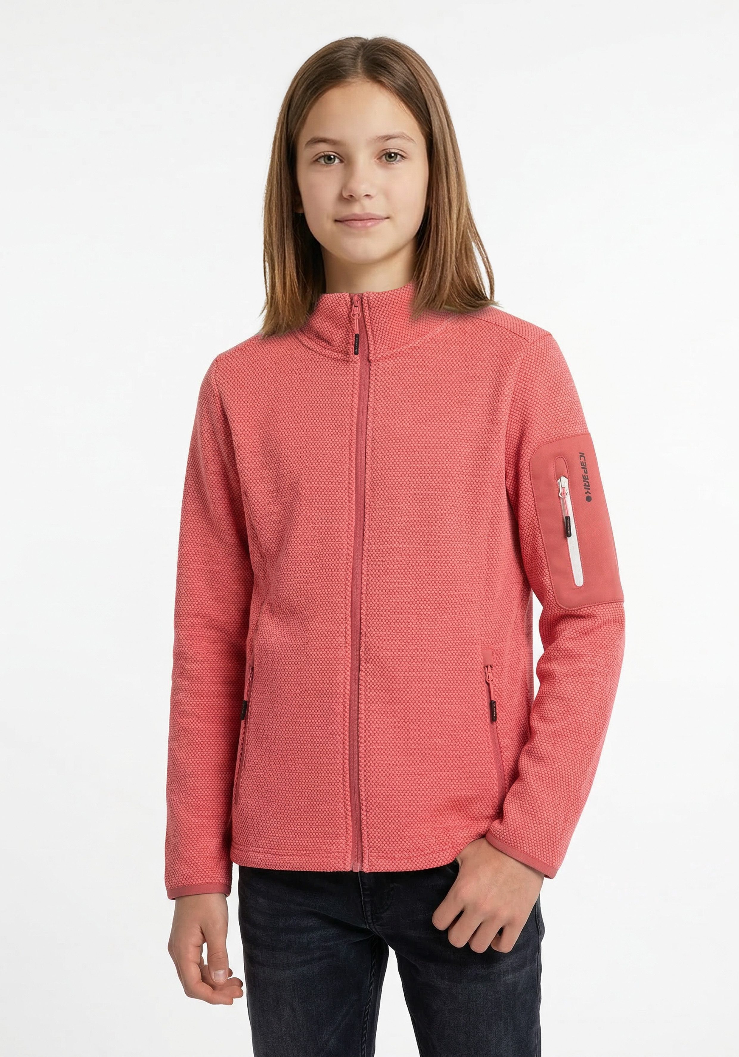 Icepeak Fleecejacke KEMNATH JR für Kinder und Jugendliche, schnell trocknendes Material