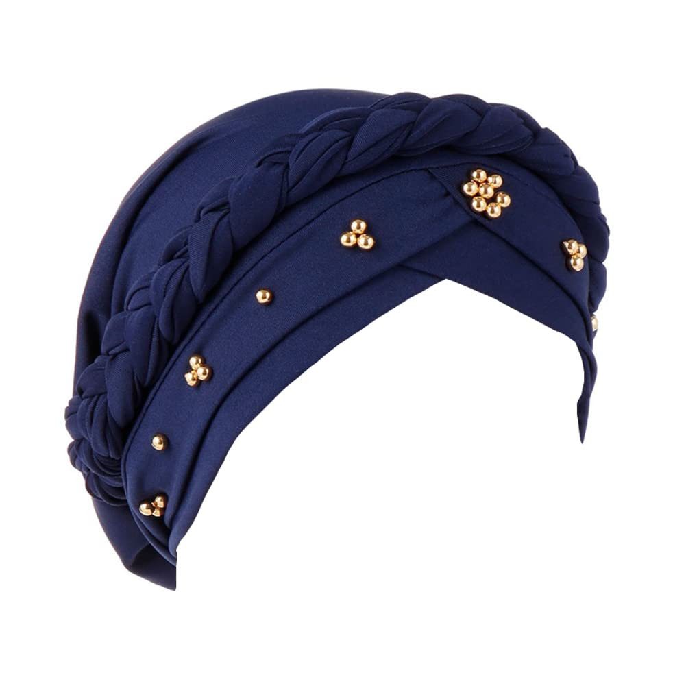 Zaewry Kopftuch Damen-Turban – Vorgebundener Chemo-Kopftuch, Beanie, Mütze, mit gedrehter – Kopfbedeckung für Krebspatientinnen