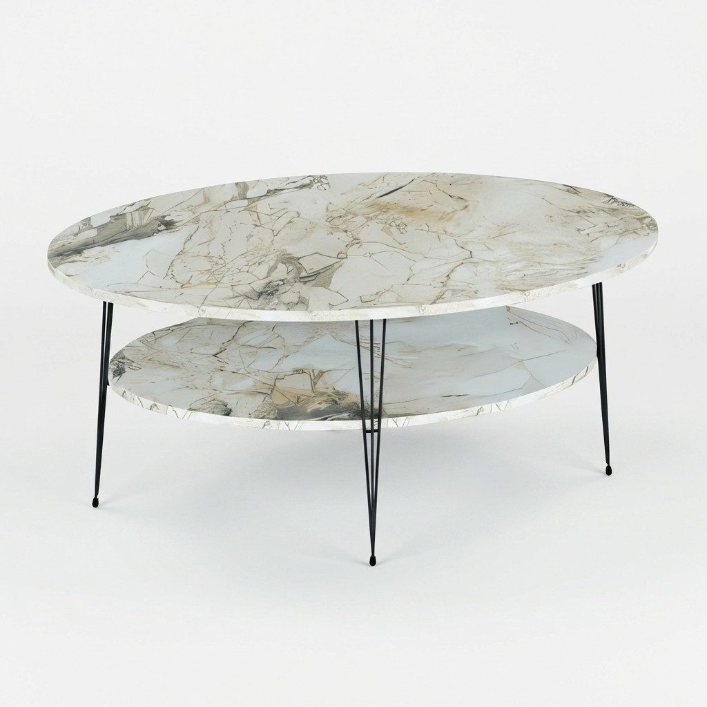 Xlmoebel Couchtisch XLMOEBEL mehrfarbiger Holz-Couchtisch mit modernem Design (Packung, Couchtisch), Made in Europa