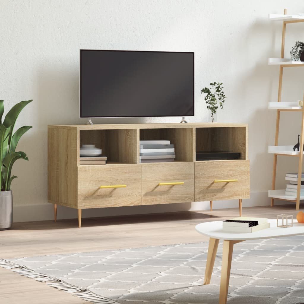furnicato TV-Schrank Sonoma-Eiche 102x36x50 cm Holzwerkstoff