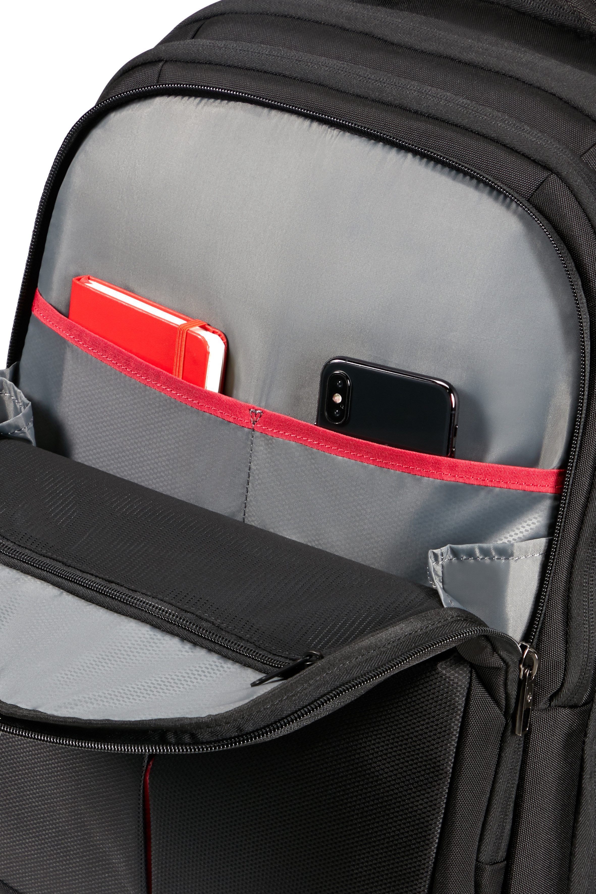 Samsonite Laptoprucksack GUARDIT 3.0 mit Trolleyfunktion, 2 Rollen Teleskopgriff Businessrucksack