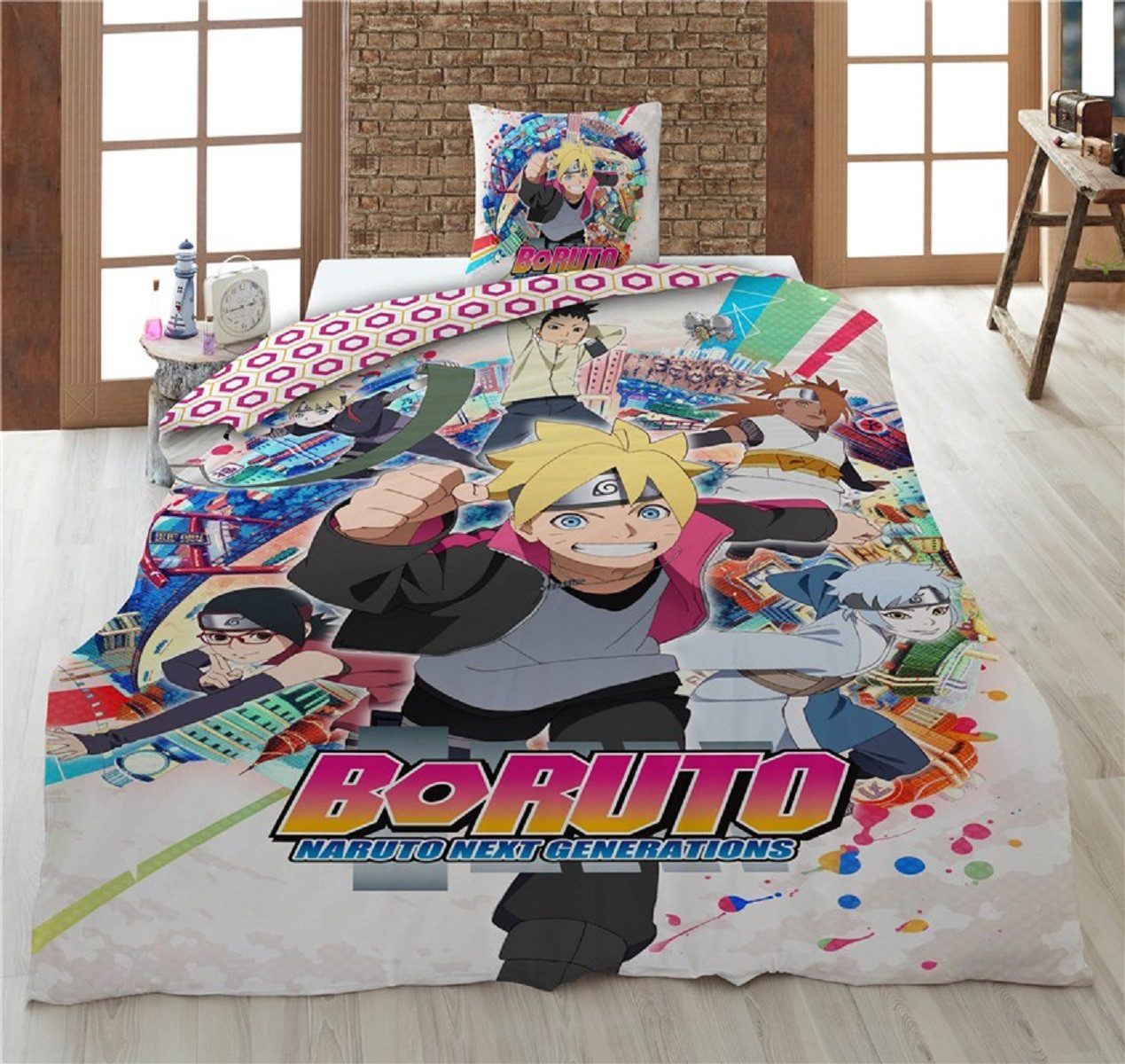 Boruto Bettwäsche Bettwäsche-Set 140x200 cm Bettbezug günstig online kaufen