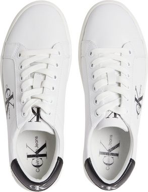 Calvin Klein Jeans CLASSIC CUPSOLE LACEUP LTH WN Sneaker mit seitlichem Logoschriftzug, Freizeitschuh, Halbschuh, Schnürschuh