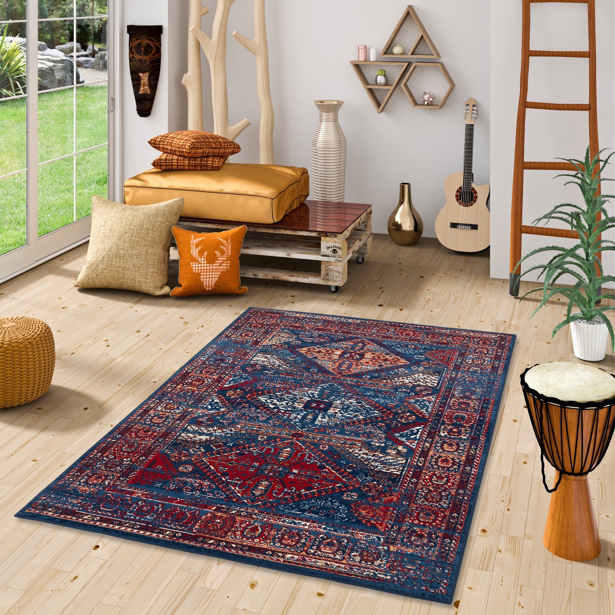 Pergamon Designteppich Designer Teppich Pop-Vintage Orient günstig online kaufen