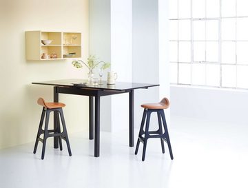 Hammel Furniture Tresentisch Basic Dinex, schnell innenliegende Einlegeplatten ausziehbar, Furnier/Massivholz, zwei Breiten, stabiler dänische Design Stehtisch