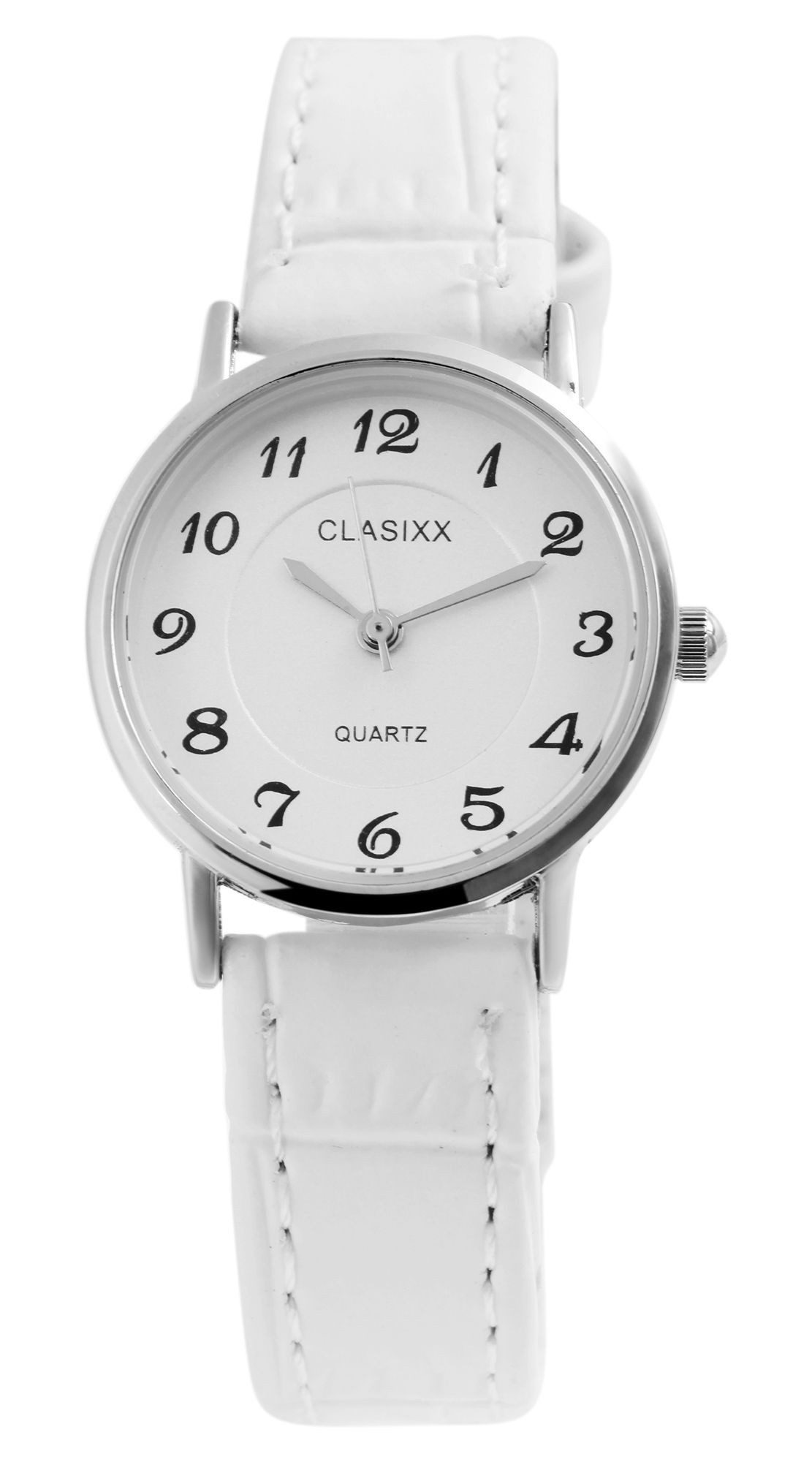 Clasixx Quarzuhr CX0026 Clasixx Damenuhr mit Lederimitationsarmband, Damenu günstig online kaufen