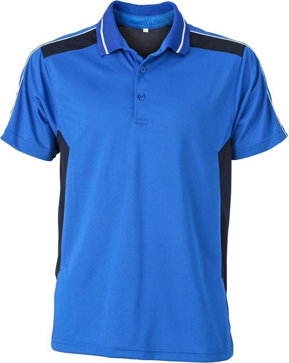 JN Herren James Polo 828 Workwear & blau Poloshirt Piqué Nicholson