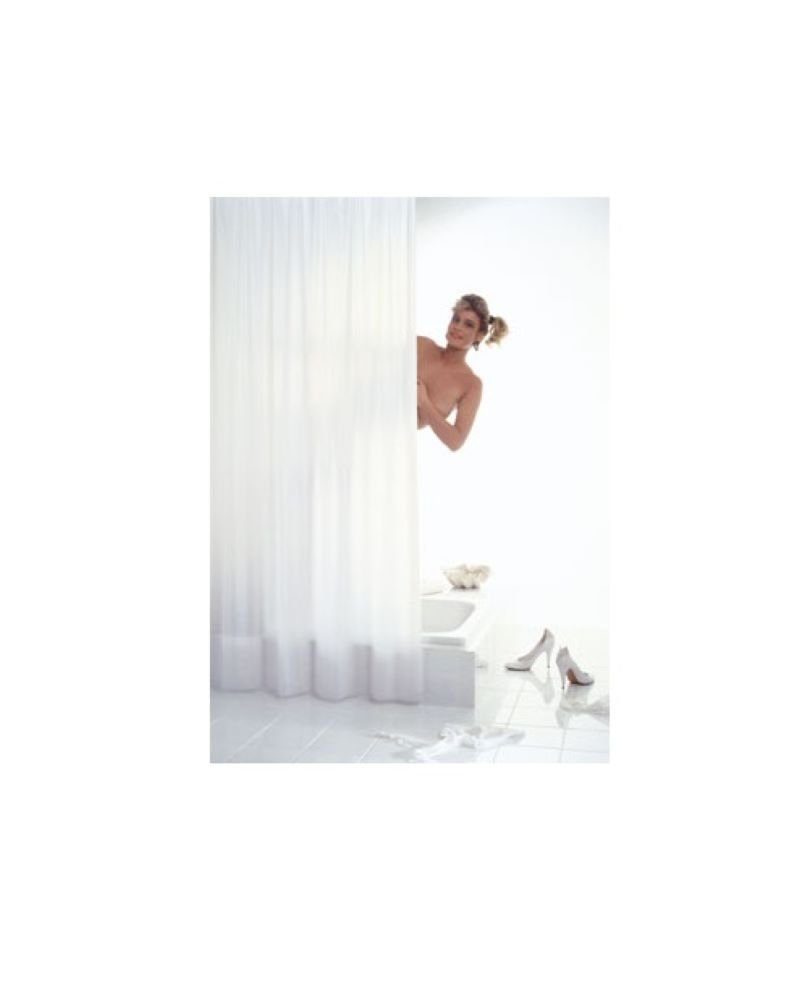 Batex Duschvorhang Duschvorhang BATEX PUR, textil, weiß, 120 x 200 cm