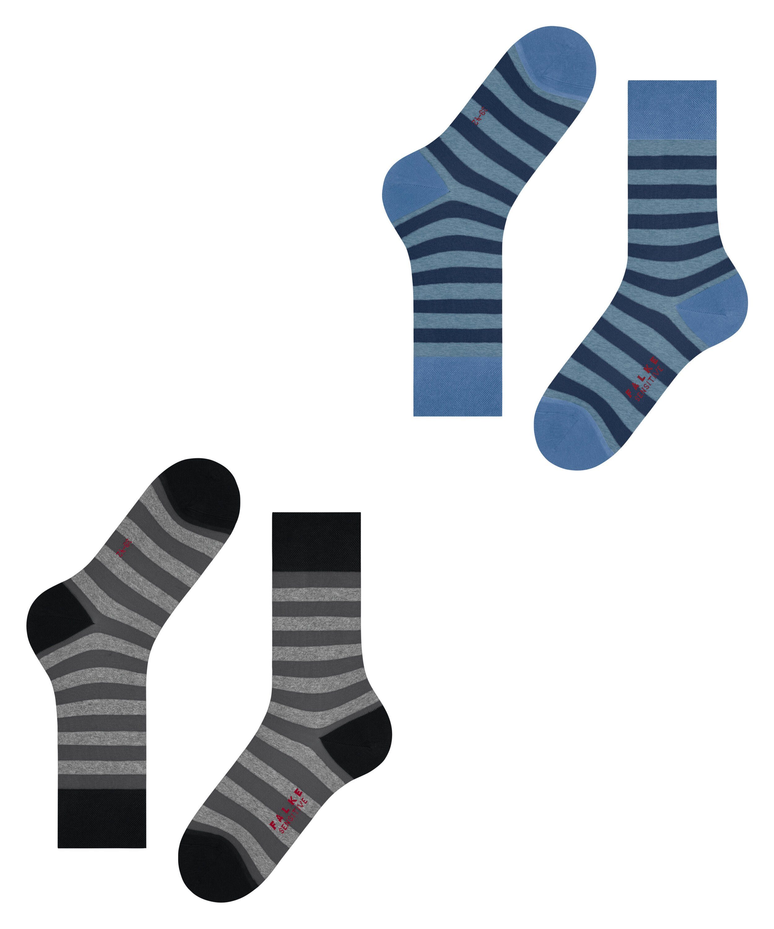 FALKE Socken Line Mapped (2-Paar) 2-Pack Sensitive