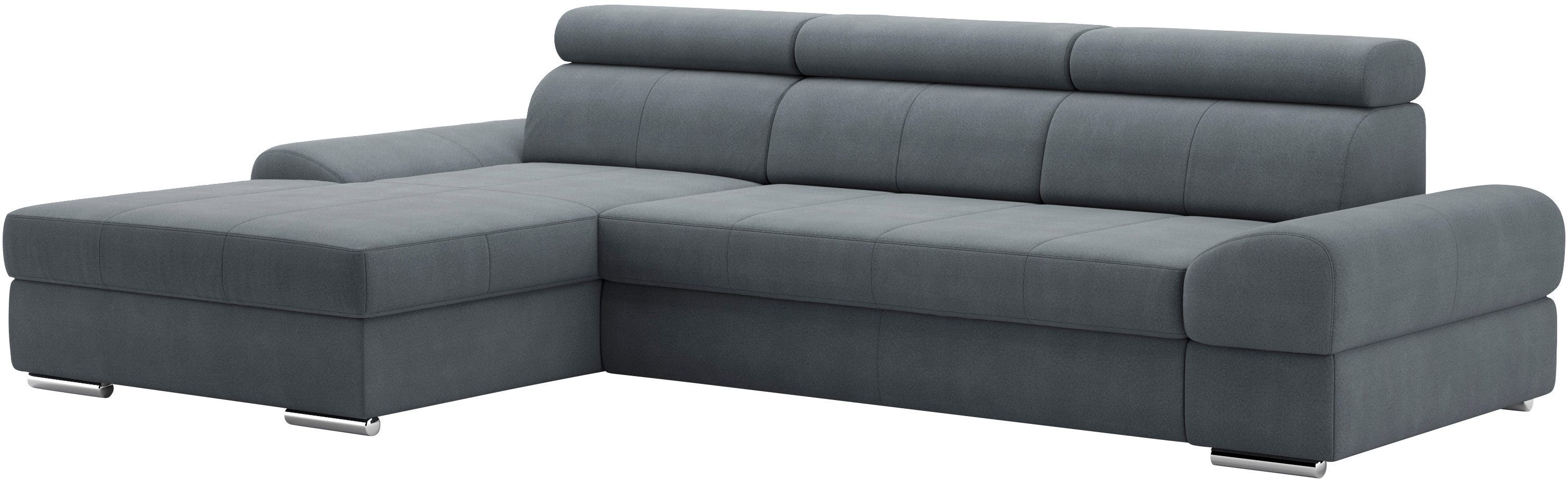 sit&more Ecksofa Broadway L-Form, inklusive Kopfteilverstellung, wahlweise mit Bettfunktion