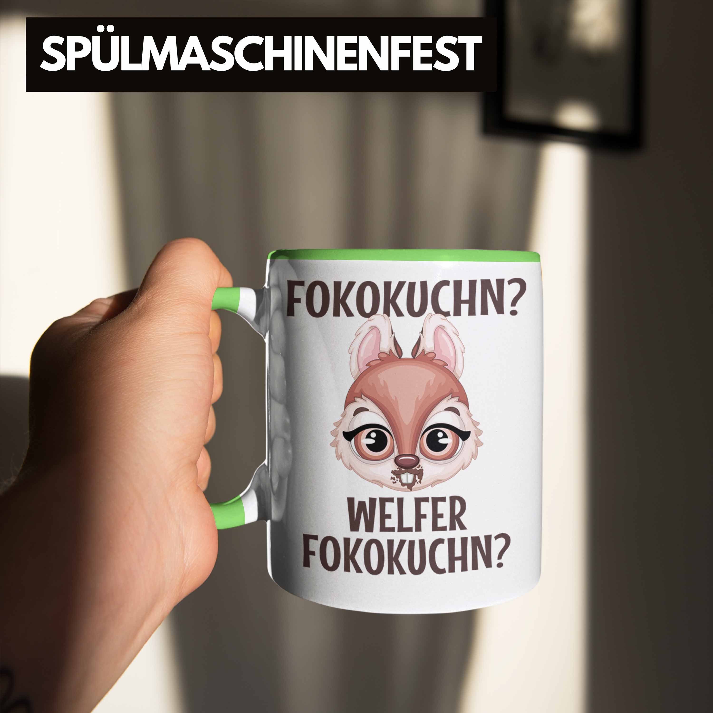 Tasse Lustiger Grün Fofokuchen Fofokuchn Tasse Geschenk Welcher Spruch Trendation