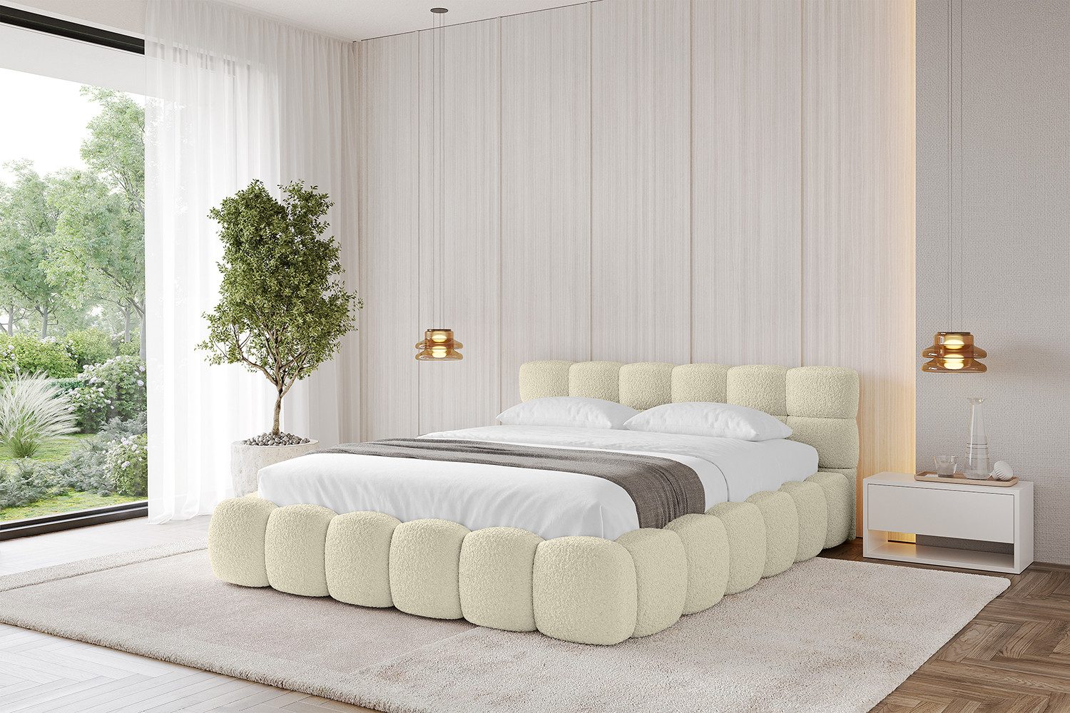 ALTDECOR Polsterbett LEYA-v1 (Polsterbett mit Bettkasten günstig online kaufen