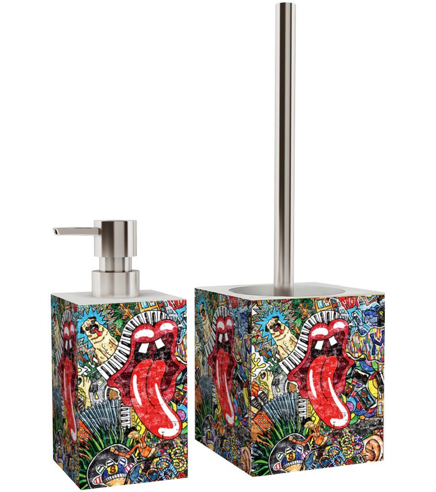 Sanilo Badaccessoire-Set mit Motiv, viele schöne Seifenspender und WC Bürst günstig online kaufen