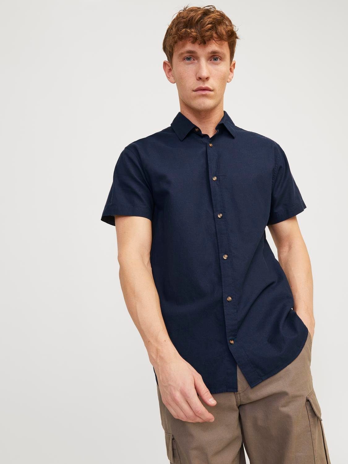 Jack & Jones Kurzarmhemd JJESUMMER LINEN günstig online kaufen