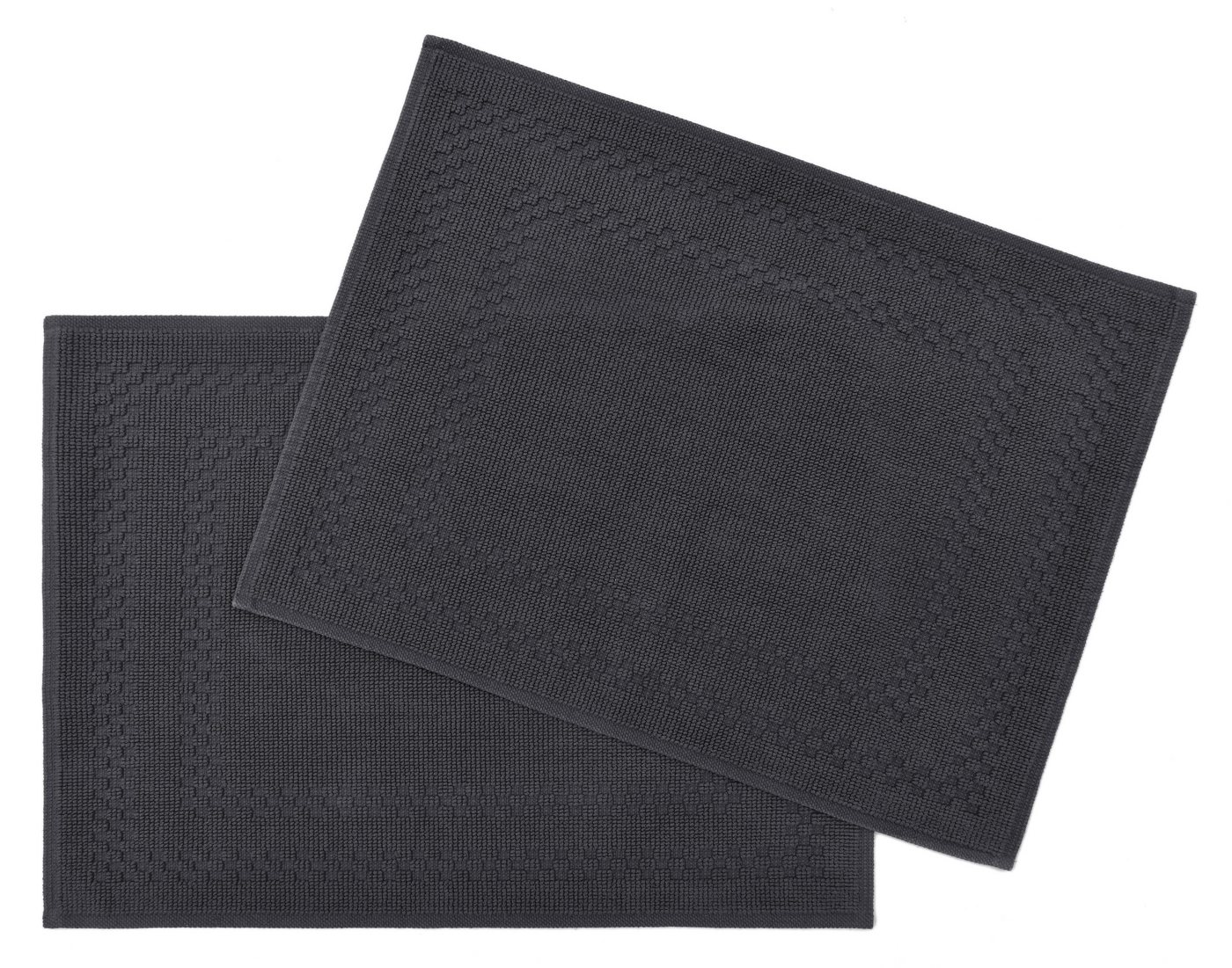 OTTO home Badematte Regona, 2 tlg. Hotelmatten-Set, 50x70 cm, Höhe 5 mm, rutschhemmend beschichtet, schnell trocknend, Baumwolle, …