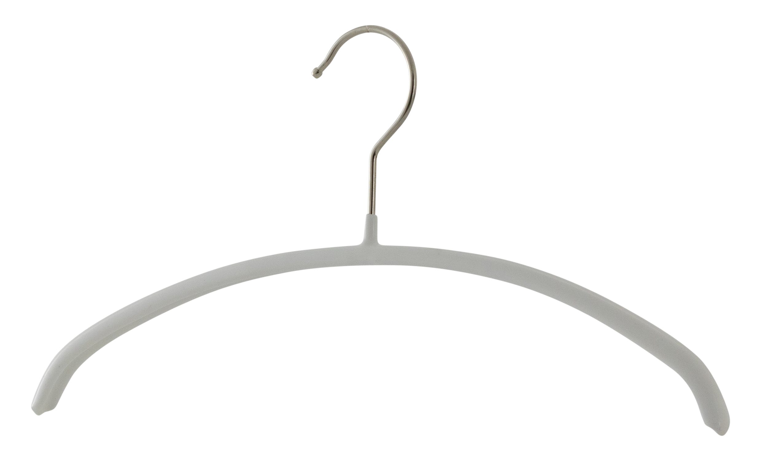 MAWA Kleiderbügel MAWA Economic/P Bügel aus profiliertem Stahlband, ganzflächig rutschhemmend ummantelt, drehbarer Haken, geeignet für Kinderbekleidung, 10 Stück Weiß | Kleiderbügel