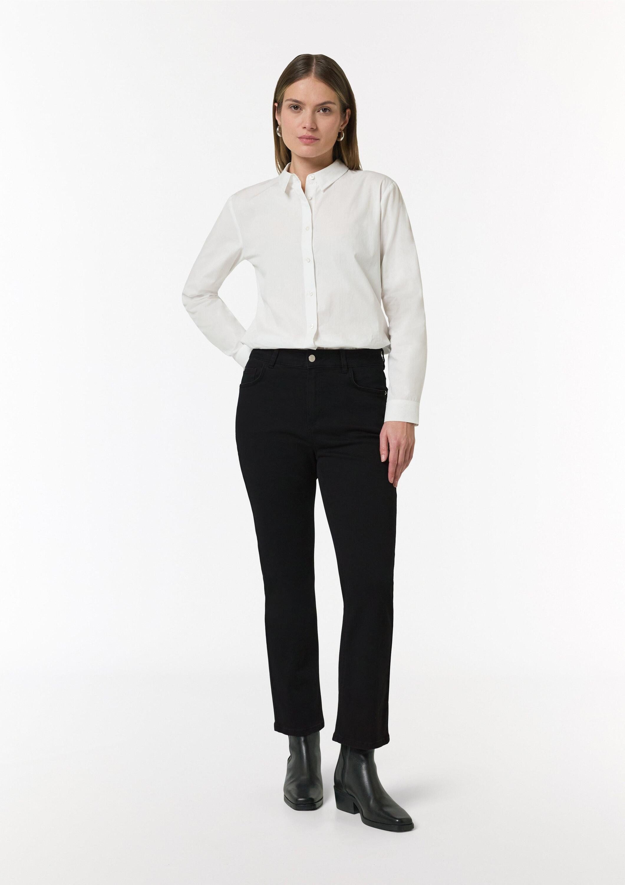 comma Bootcut-Jeans Jeans-Hose Flared-Leg-Jeans aus Baumwollstretch