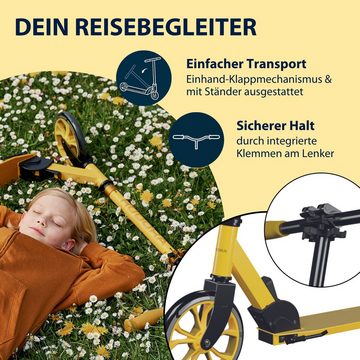 Hudora Cityroller Scooter Up 200 Tretroller, einklappbarer, höhenverstellbarer Kick-Scooter