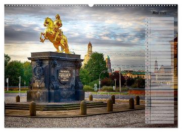 CALVENDO Wandkalender Dresden 2023 / Geburtstagskalender (Premium, hochwertiger DIN A2 Wandkalender 2023, Kunstdruck in Hochglanz)