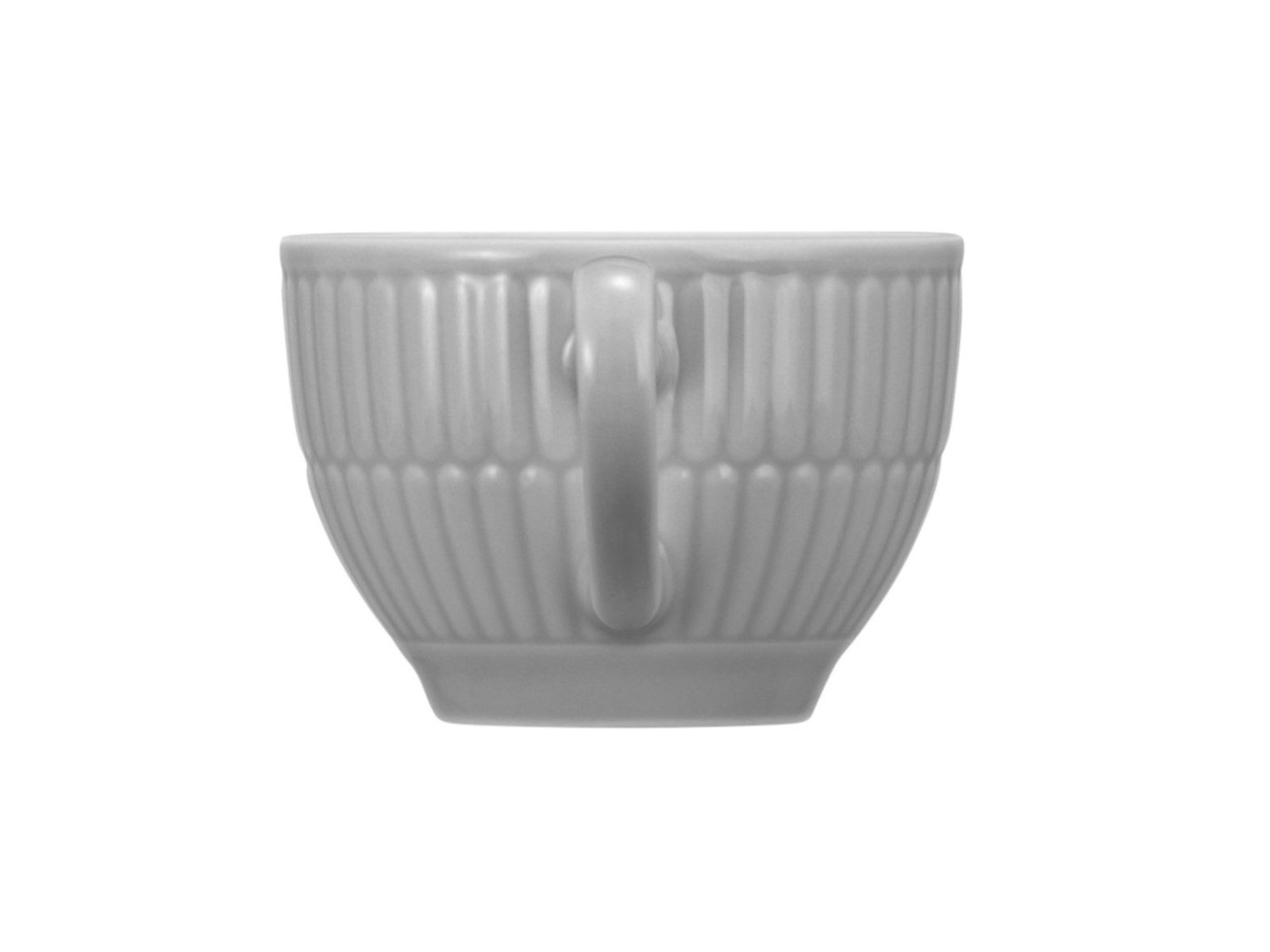 Seltmann Weiden Espressotasse Amina Silbergrau uni Espressoobertasse 0,10l, Porzellan, Tasse Silbergrau Struktur