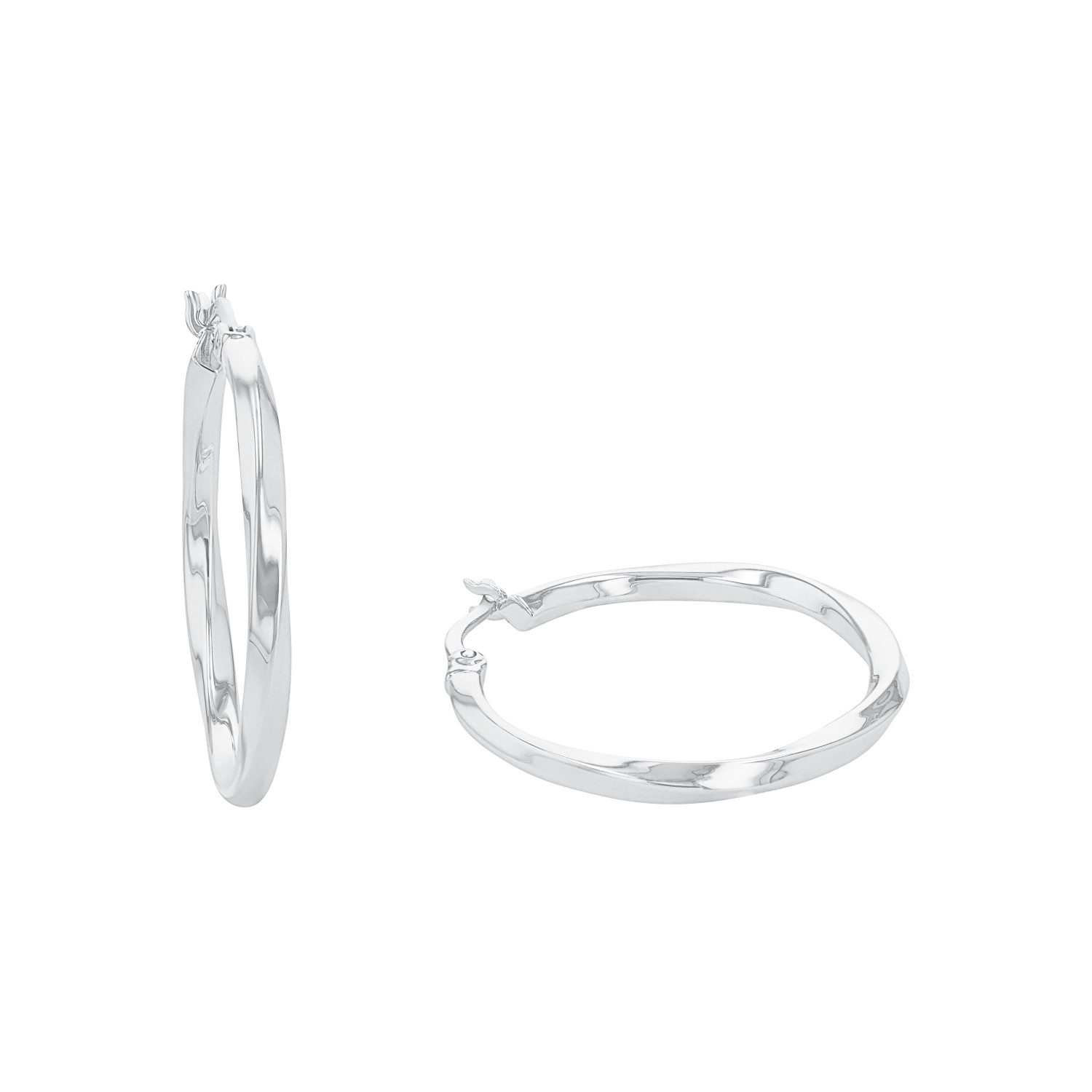 Paar Creolen Amor Creolen für Damen, 925 Sterling Silber