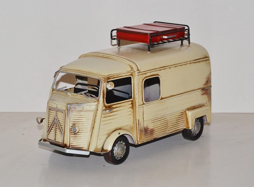 Modellauto Modellauto Citroën Typ H Oldtimer L 34 cm Retro Design aus Blech