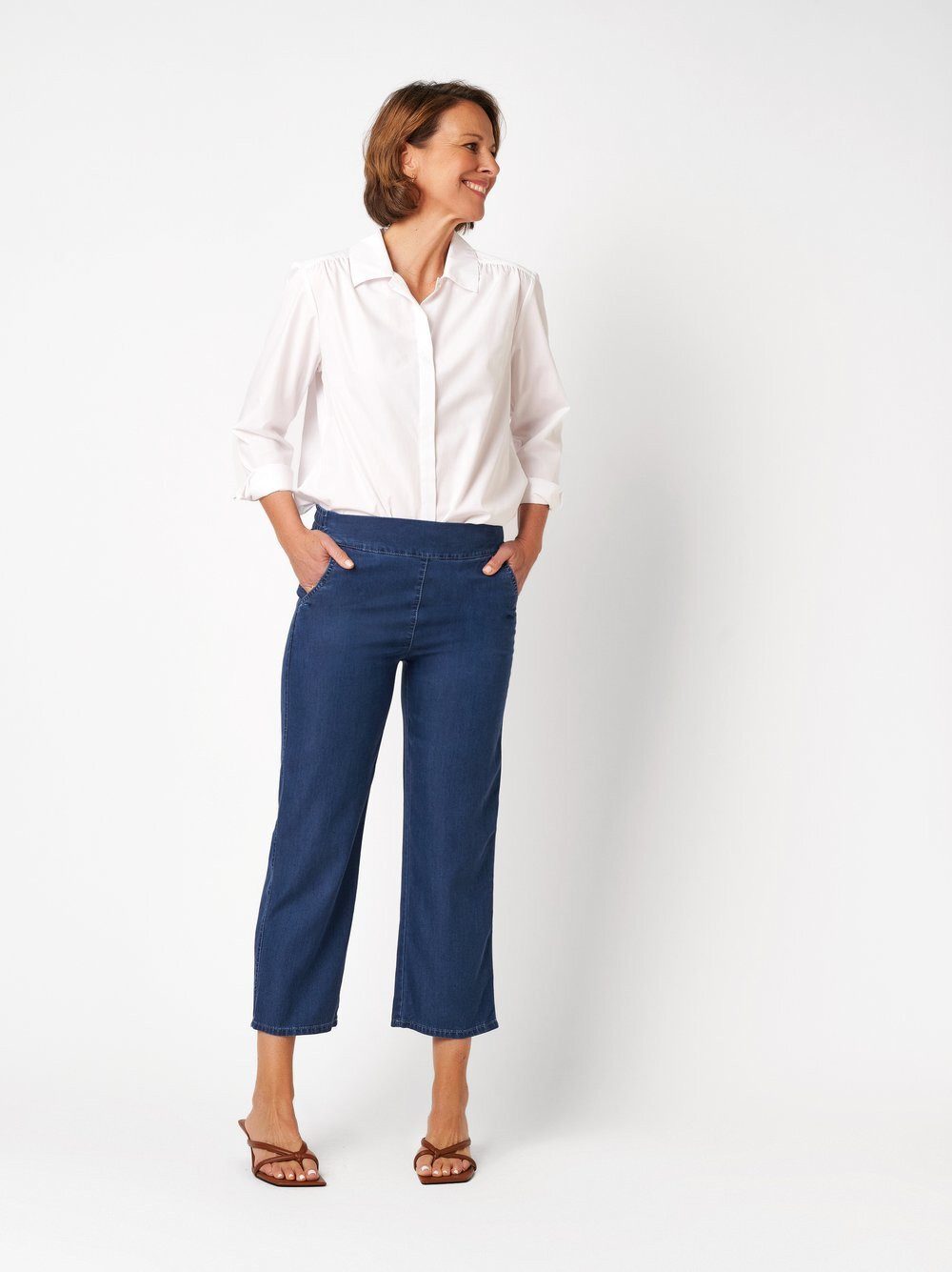 Relaxed by TONI Weite Jeans Scarlet 3/4 in 3/4-Länge