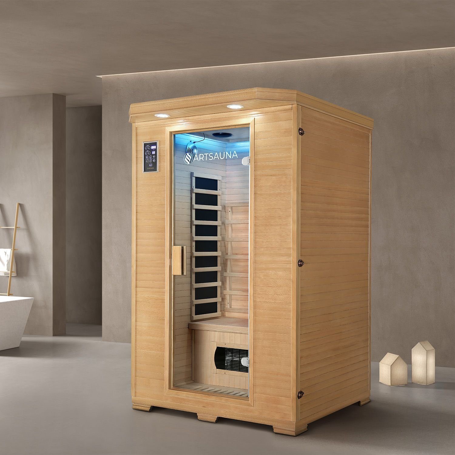 Artsauna Infrarotkabine Oslo Triplex-Heizsystem, für 2 günstig online kaufen