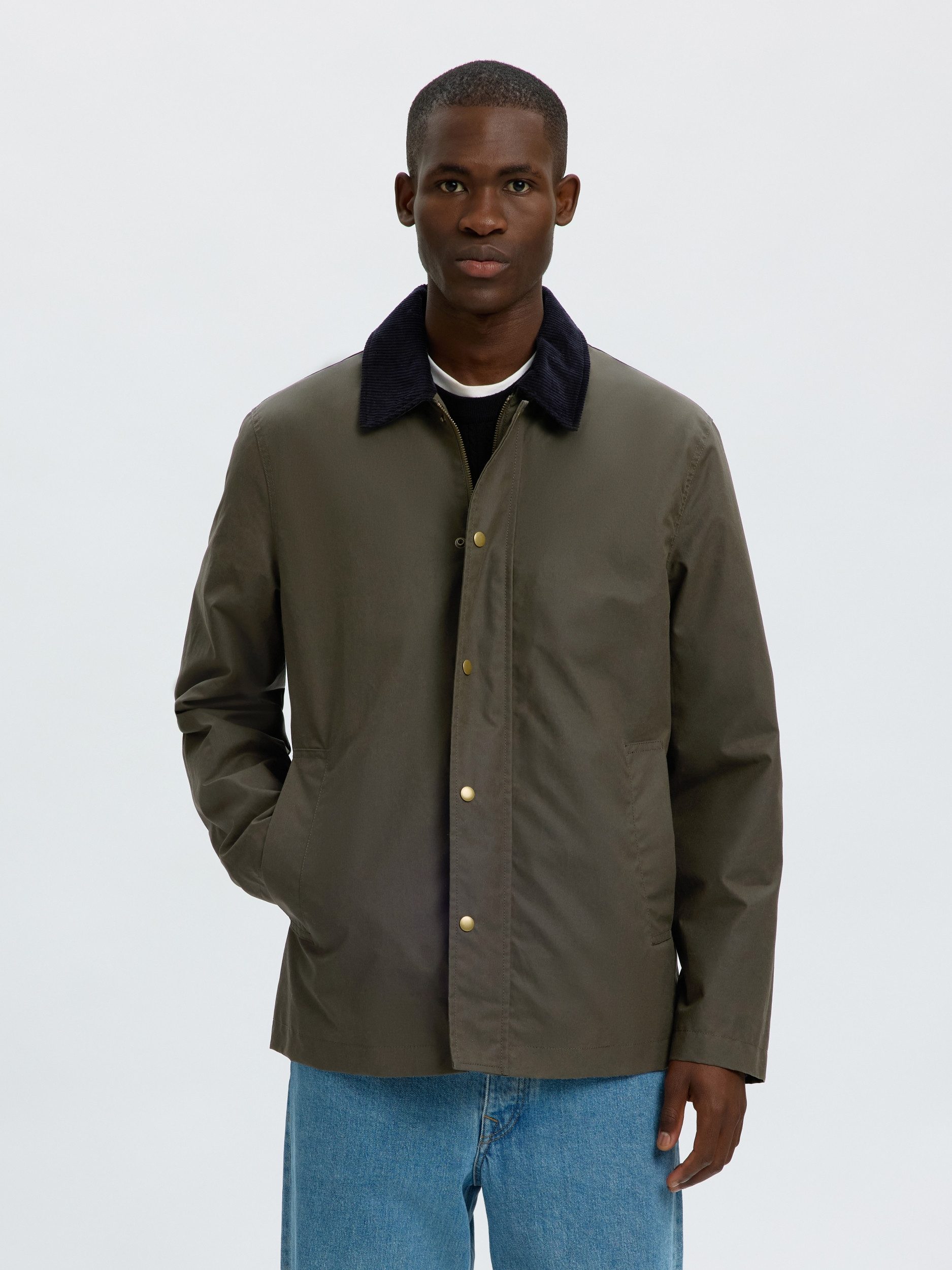 SELECTED HOMME Outdoorjacke SLHWALTER WAXED COTTON 2.0 JKT NOOS