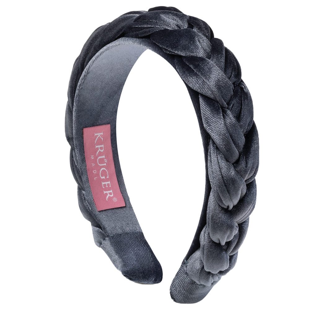 Krüger Haarreif Samt-Haarreif geflochten blau