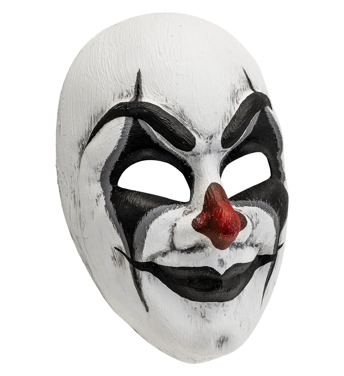 Widmann S.r.l. Verkleidungsmaske Halloween Clownmaske 'Commedia dell´Arte', Weiß S
