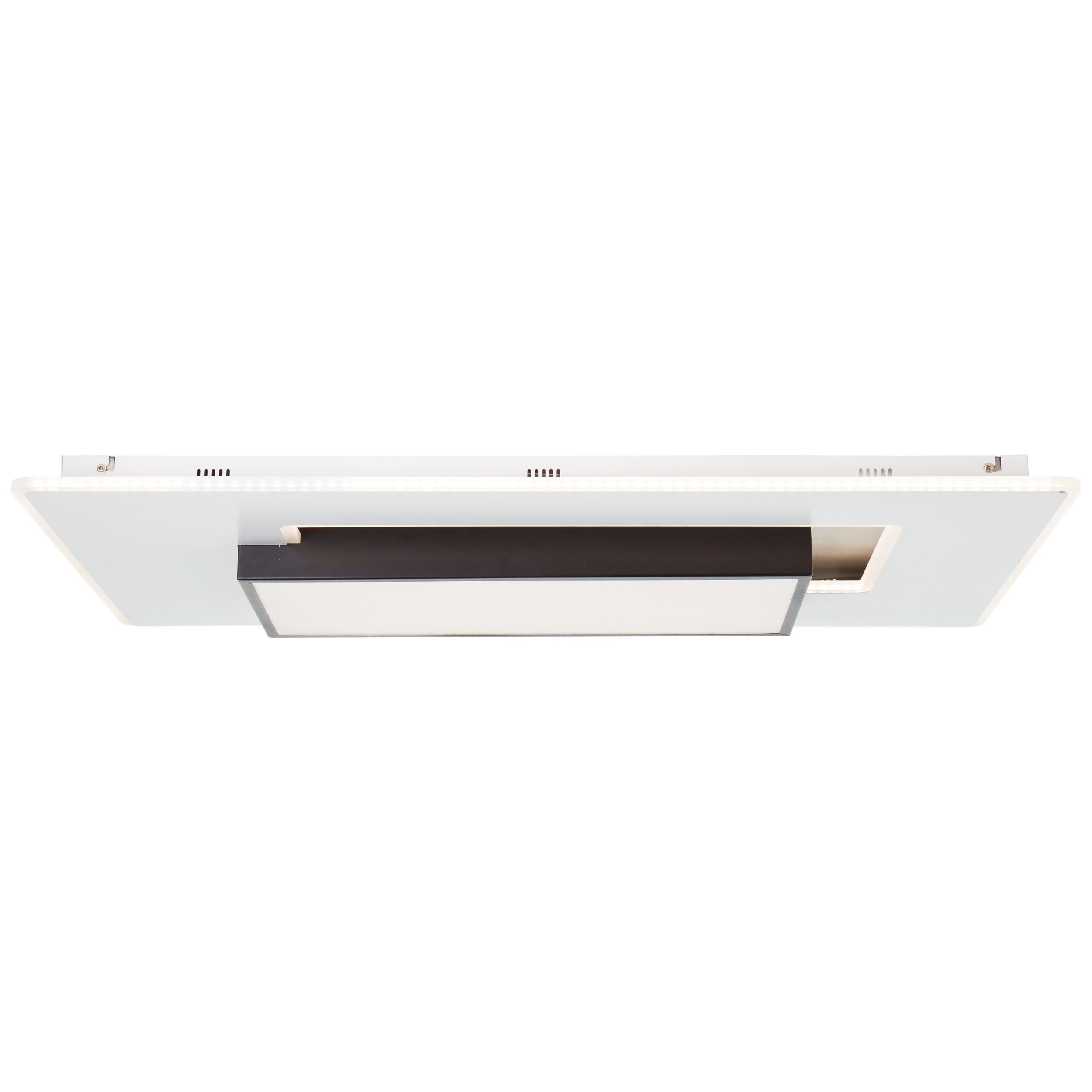 1x 80x50cm Brilliant Hutson, weiß/schwarz, Deckenleuchte LED Metall/Kunststoff, Deckenleuchte Hutson 6