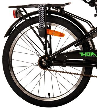 Volare Kinderfahrrad Kinderfahrrad Thombike für Jungen 20 Zoll Kinderrad in Schwarz Grün