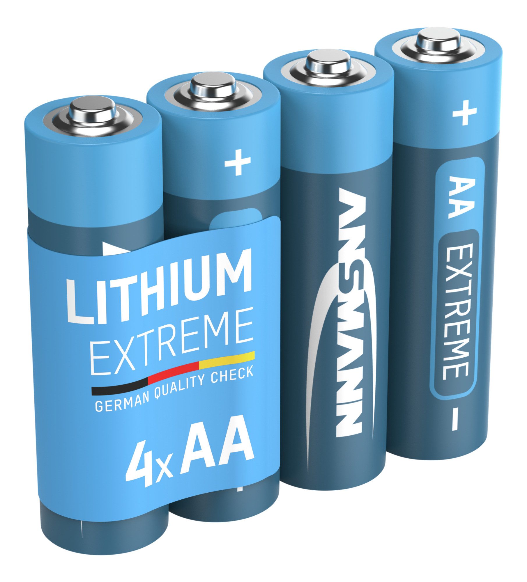 ANSMANN AG Extrem Lithium Batterie AA Mignon 1,5V, 4 Stück Batterie