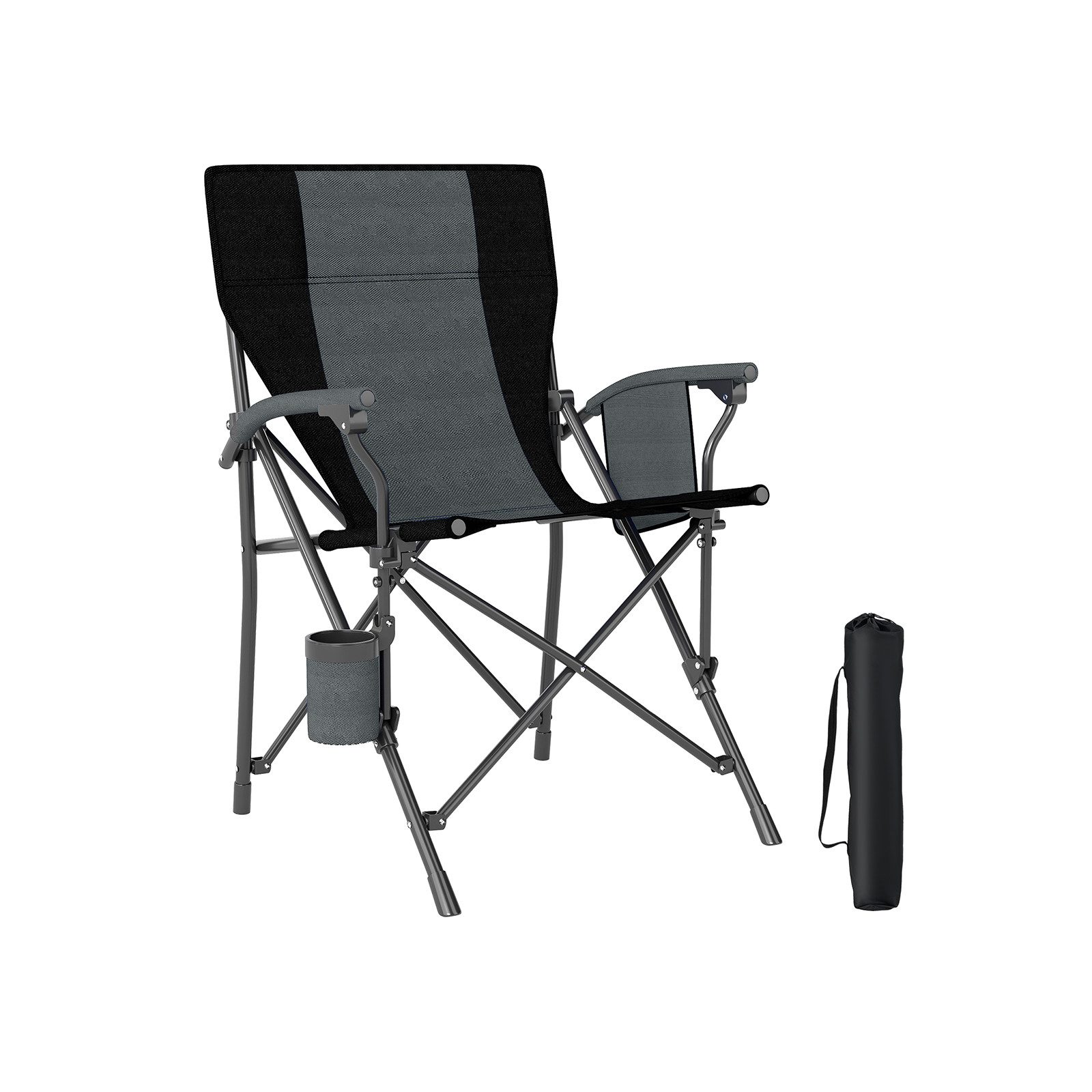 COSTWAY Campingstuhl (2 St), Gartenstuhl faltbar, bis 160kg belastbar, mit Tasche