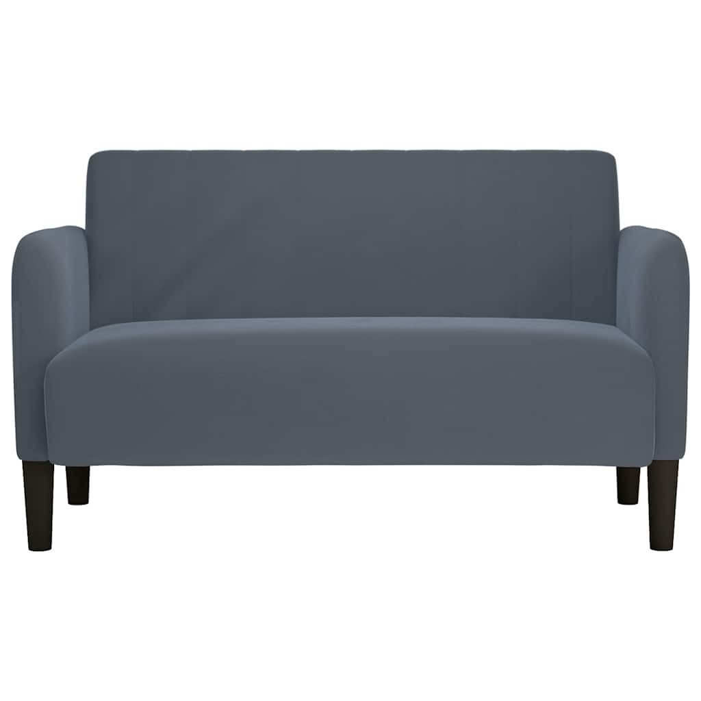vidaXL Sofa Zweisitzer-Sofa Dunkelgrau 109 cm günstig online kaufen
