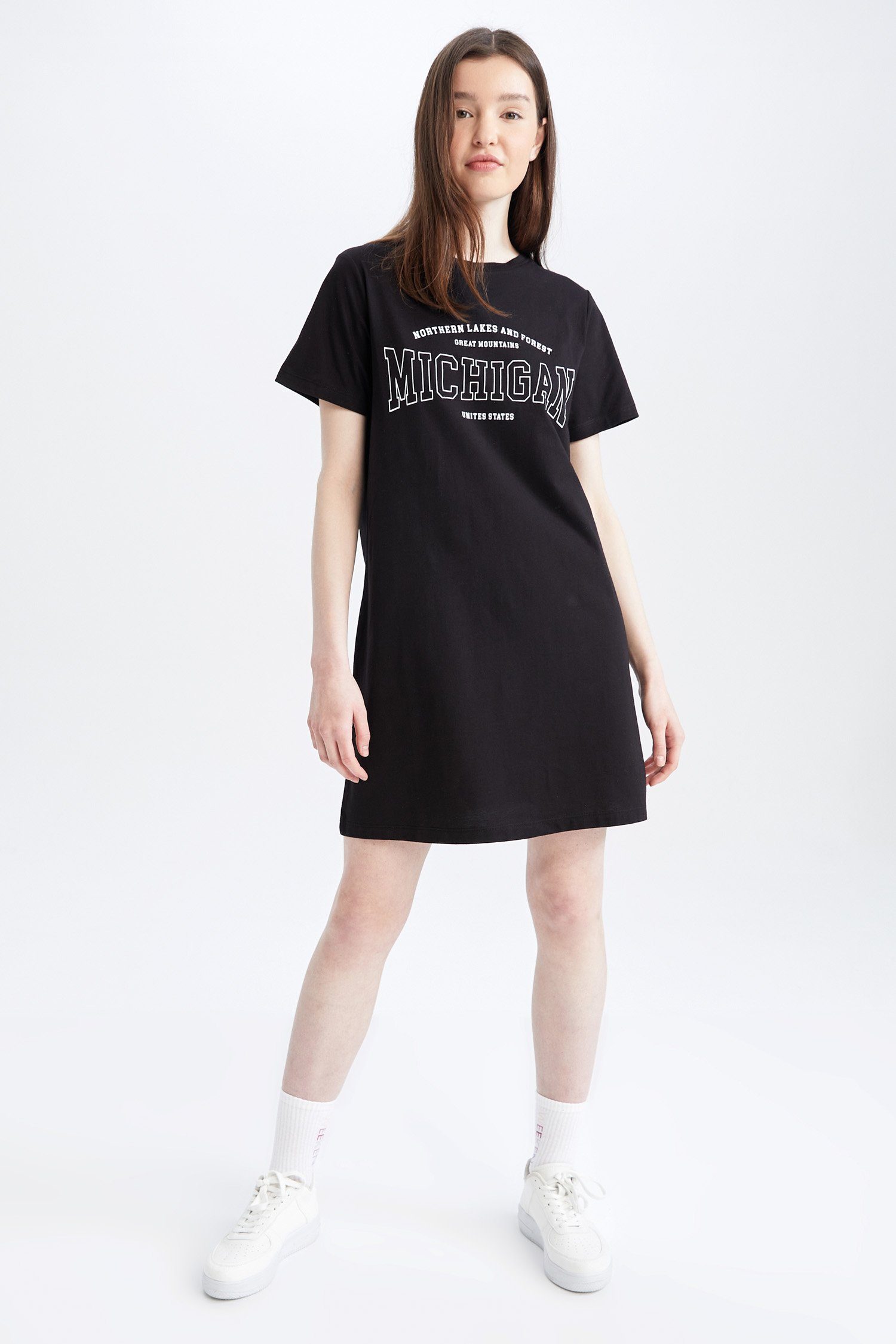 Shirtkleid Shirtkleid DeFacto Damen DRESS T-SHIRT