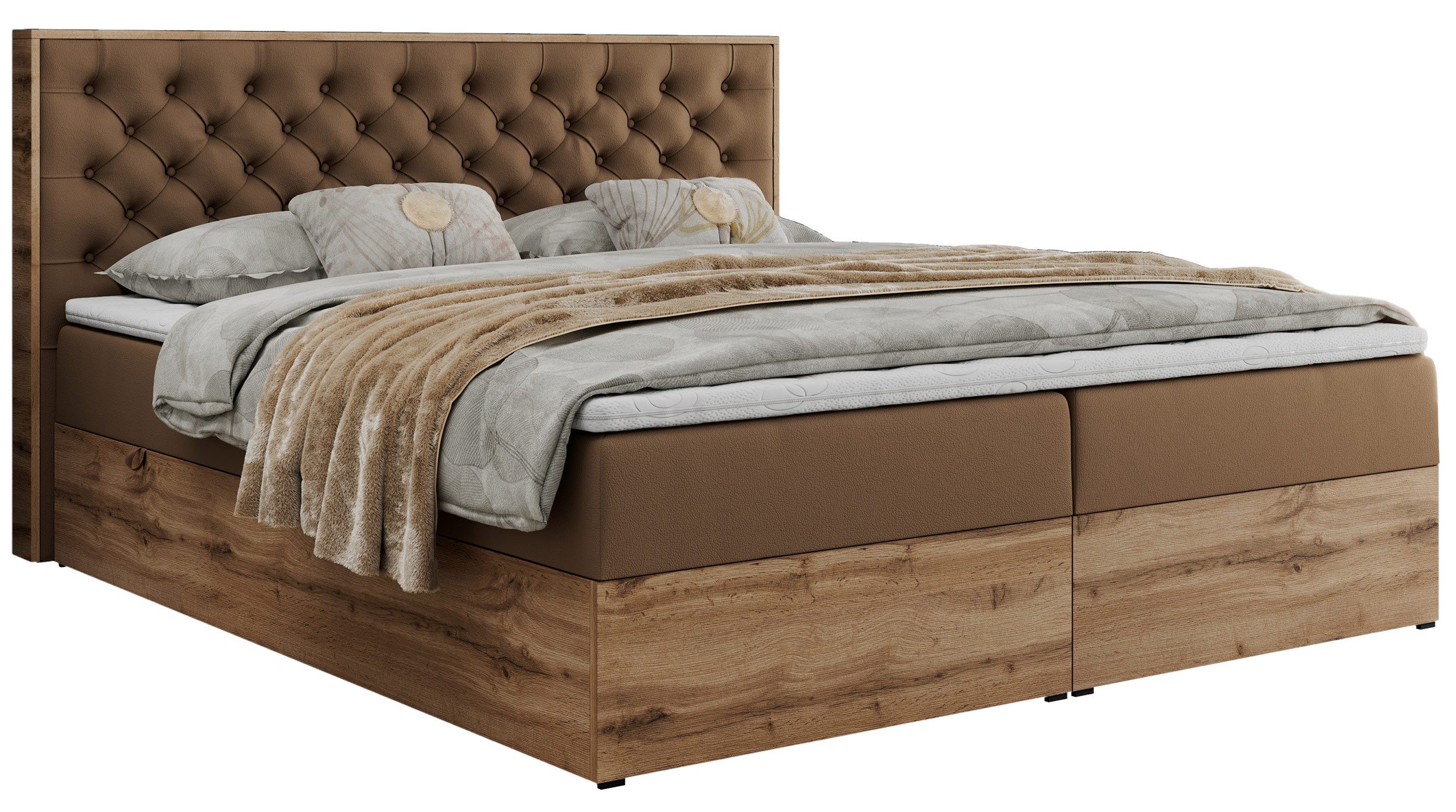 MKS MÖBEL Boxspringbett ALBERO 3 (Packung, günstig online kaufen