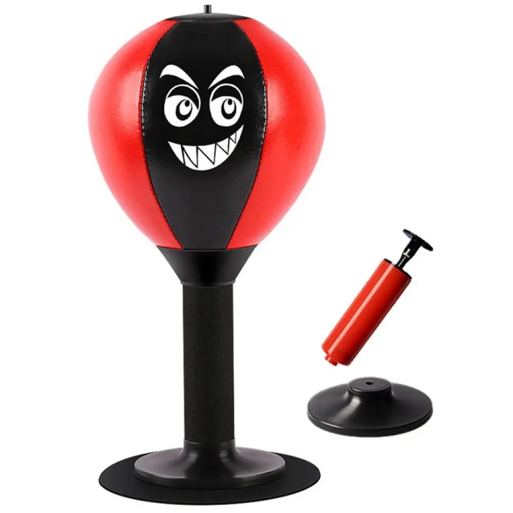 Sport-Knight® Punchingball PU-Leder Punchingball / Speedball mit Saugnapf, für Büro & Zuhause, Robustes PU-Leder