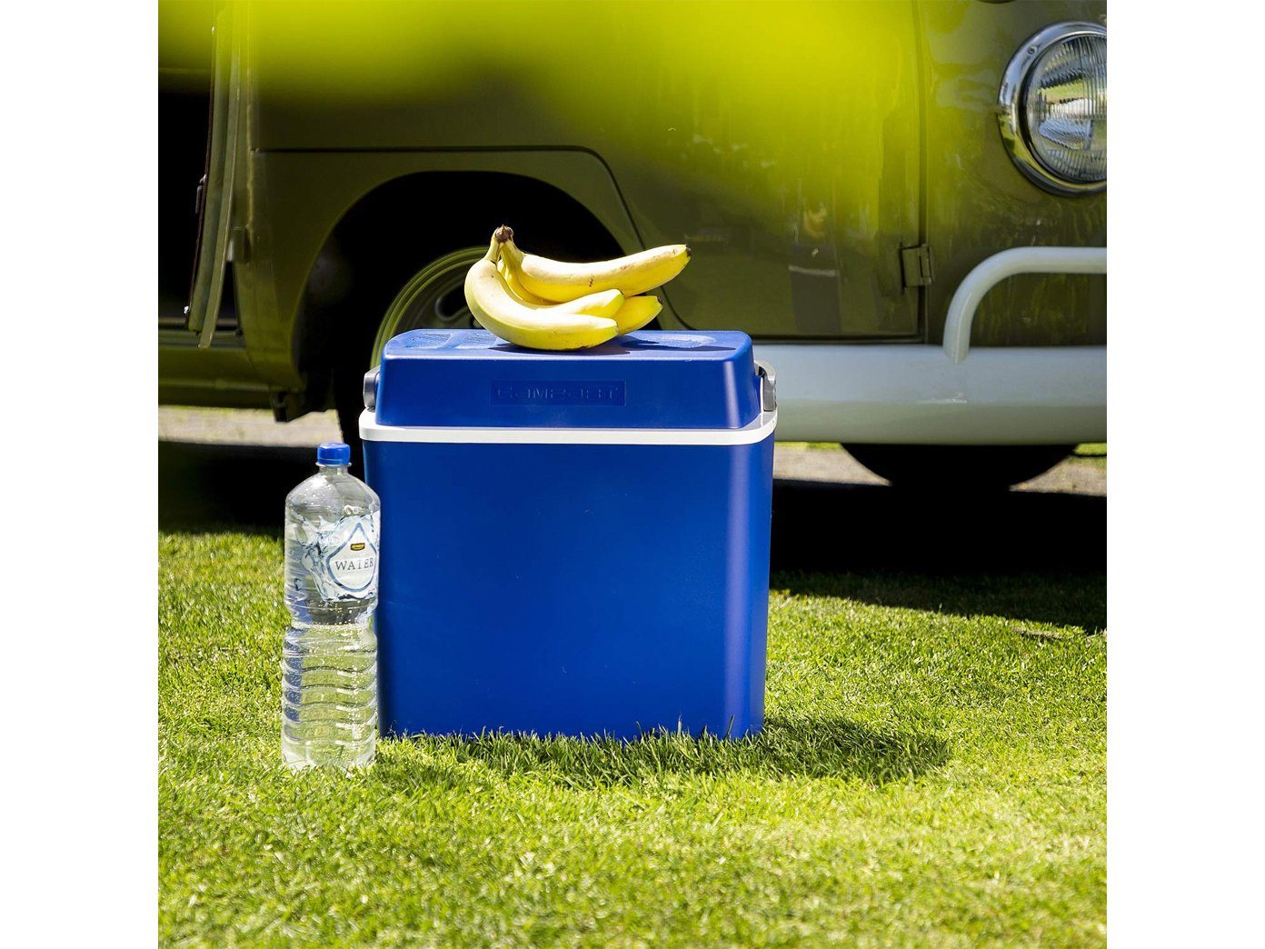 Campart Kühlbox, 22 l, kleine Camping Kühltasche mit 12V Strom für Auto thermoelektrisch