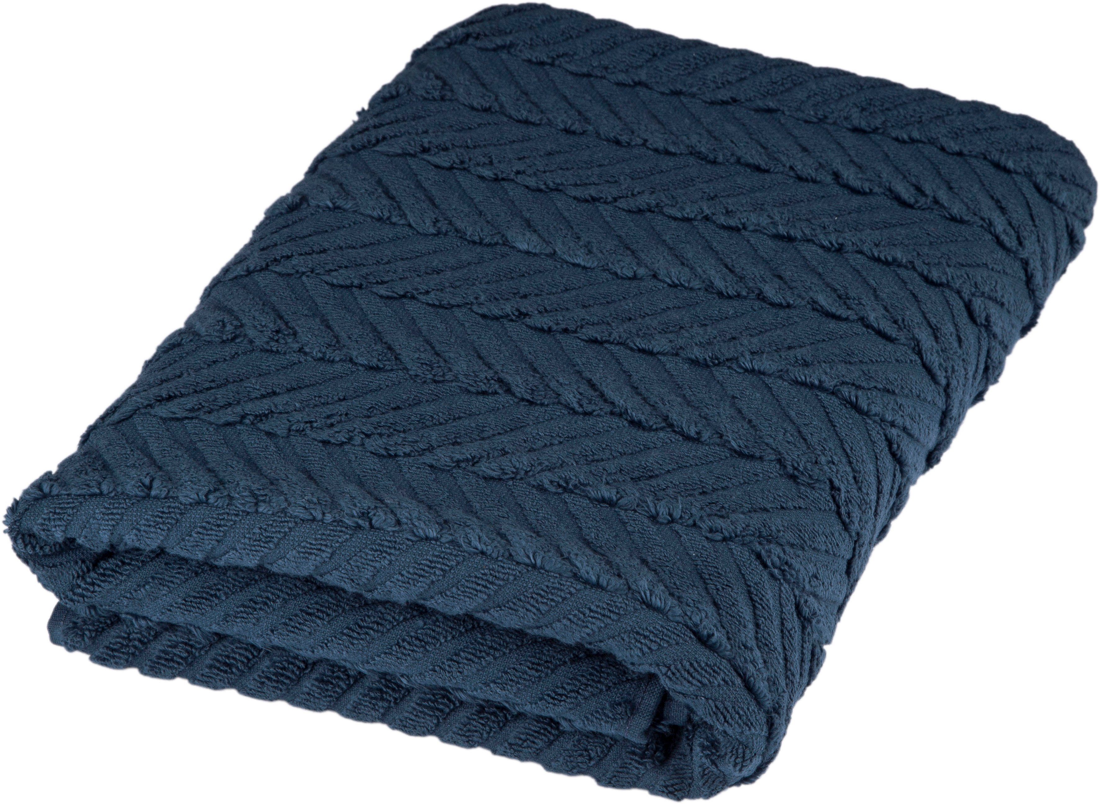 ROSS Duschtuch Sensual 9001, Frottier (1-St), 100% Baumwolle nachtblau | Badetücher