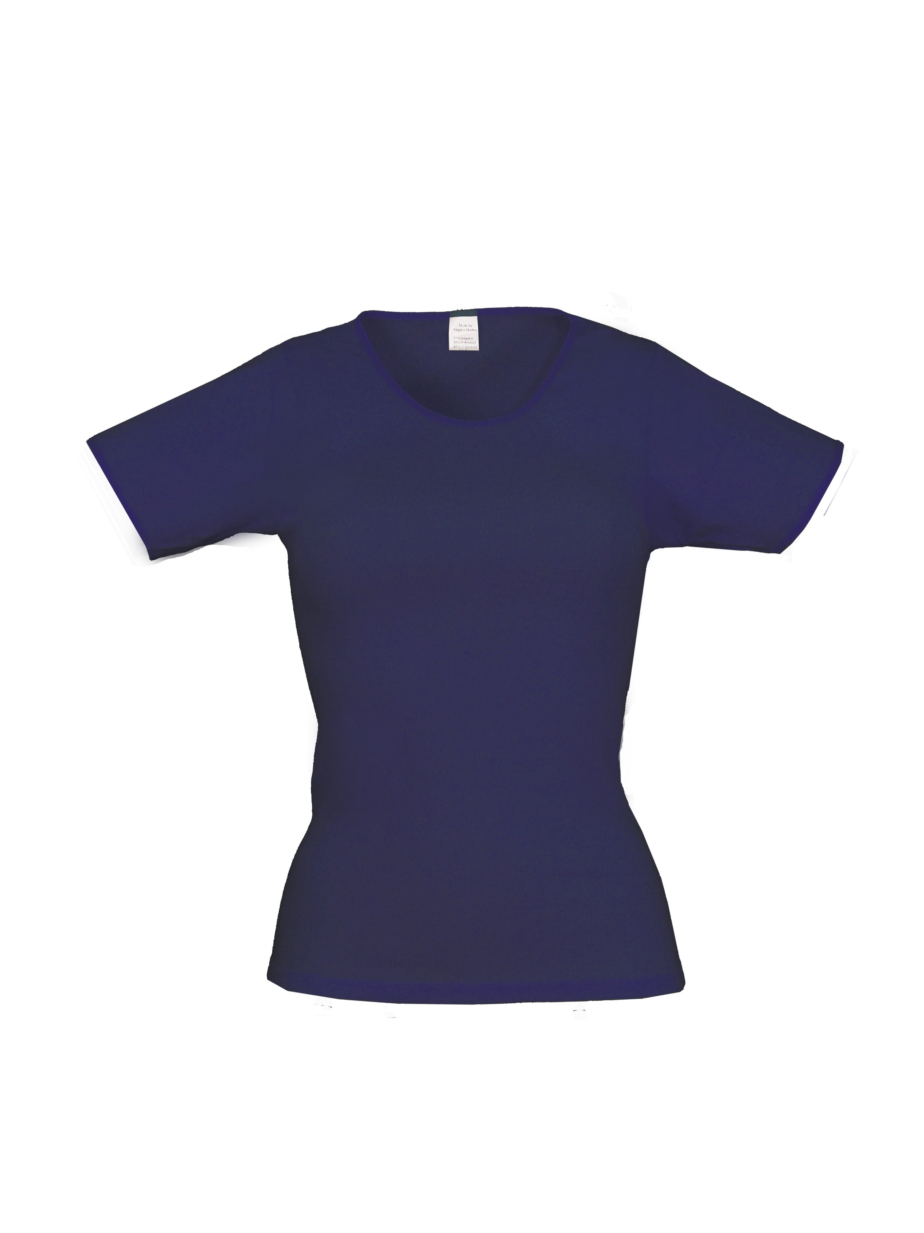 wobera NATUR Unterhemd wobera NATUR Damenunterhemd 1/2 Arm/T-Shirt mit Kaschmir&Schurwolle marine