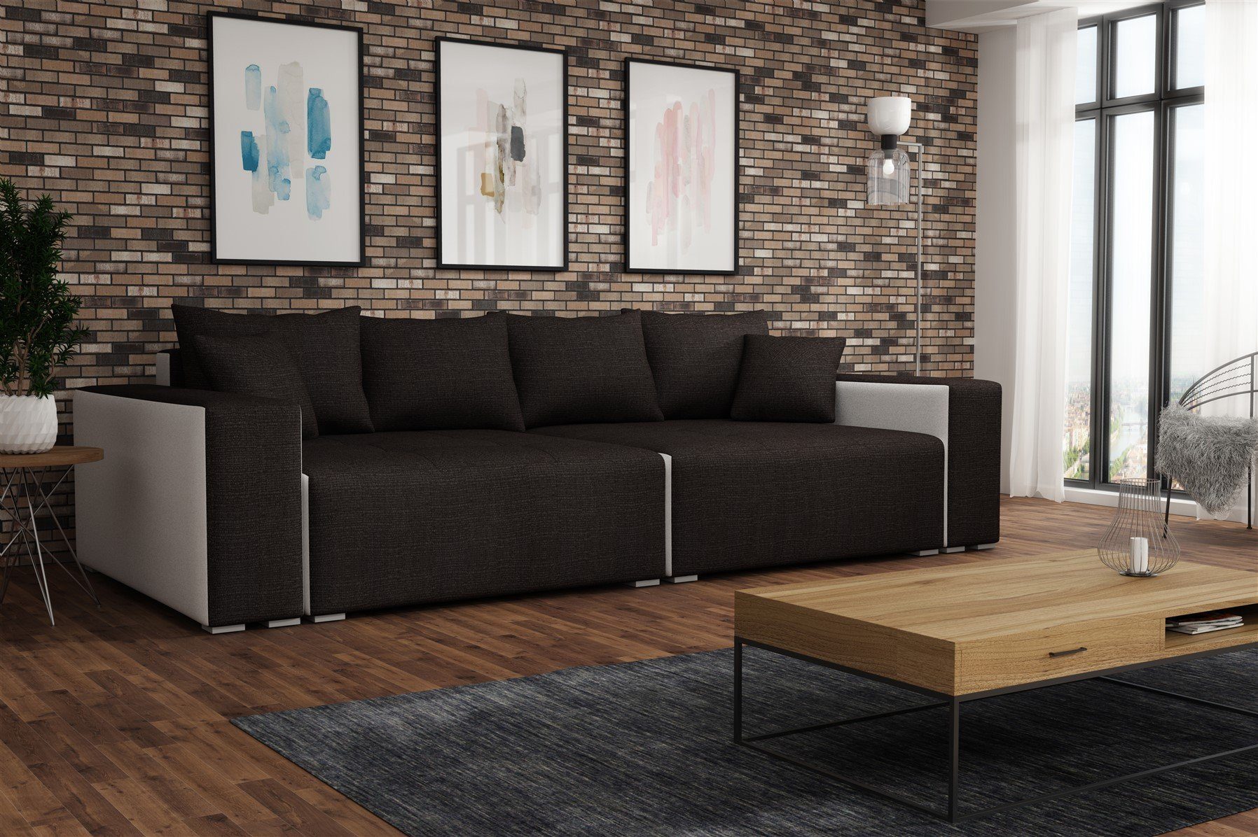 Fun Möbel Big-Sofa Big Sofa Couchgarnitur günstig online kaufen