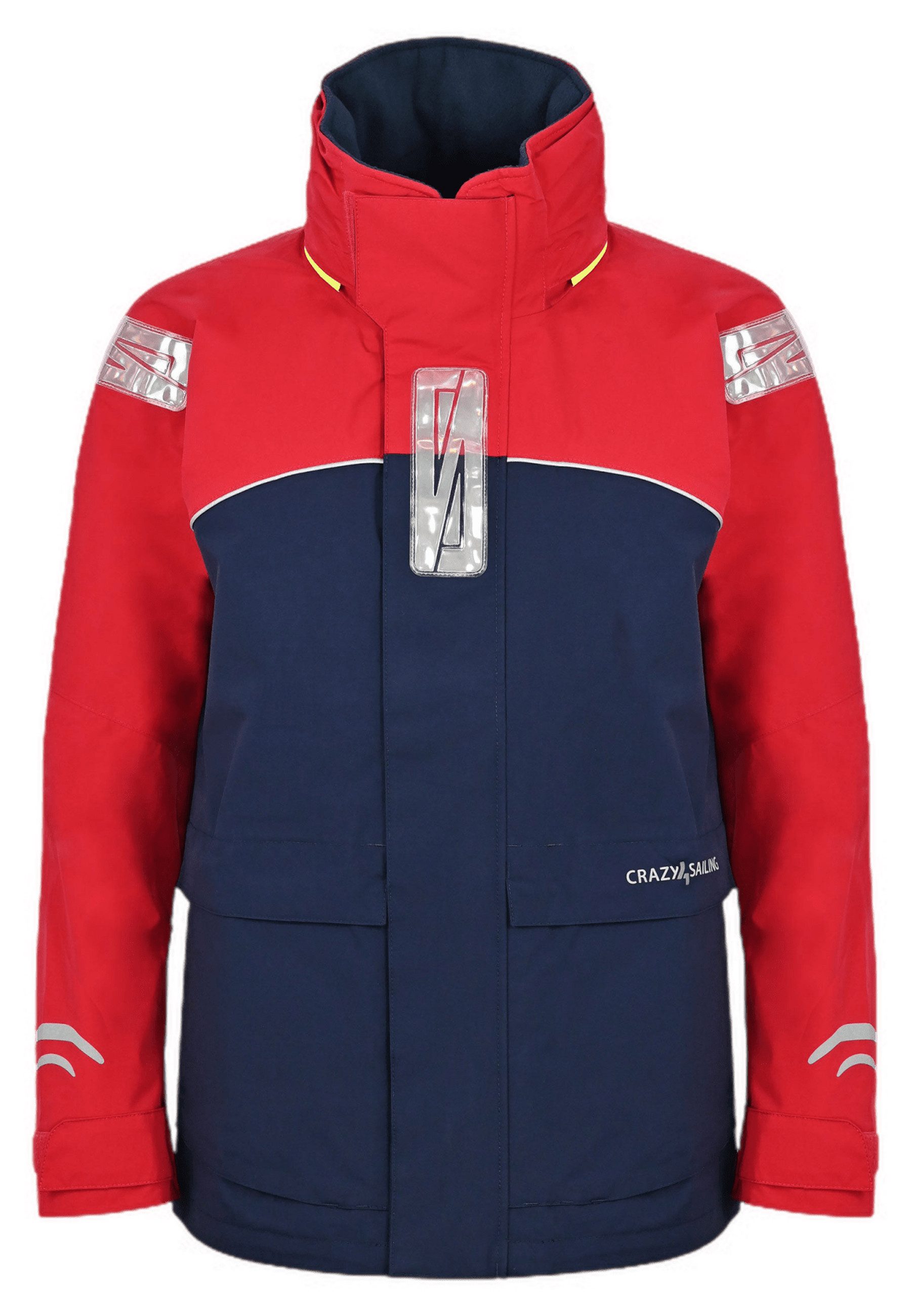 crazy4sailing Outdoorjacke Bergen II wasserdichte Segeljacke mit hoher Sichtbarkeit