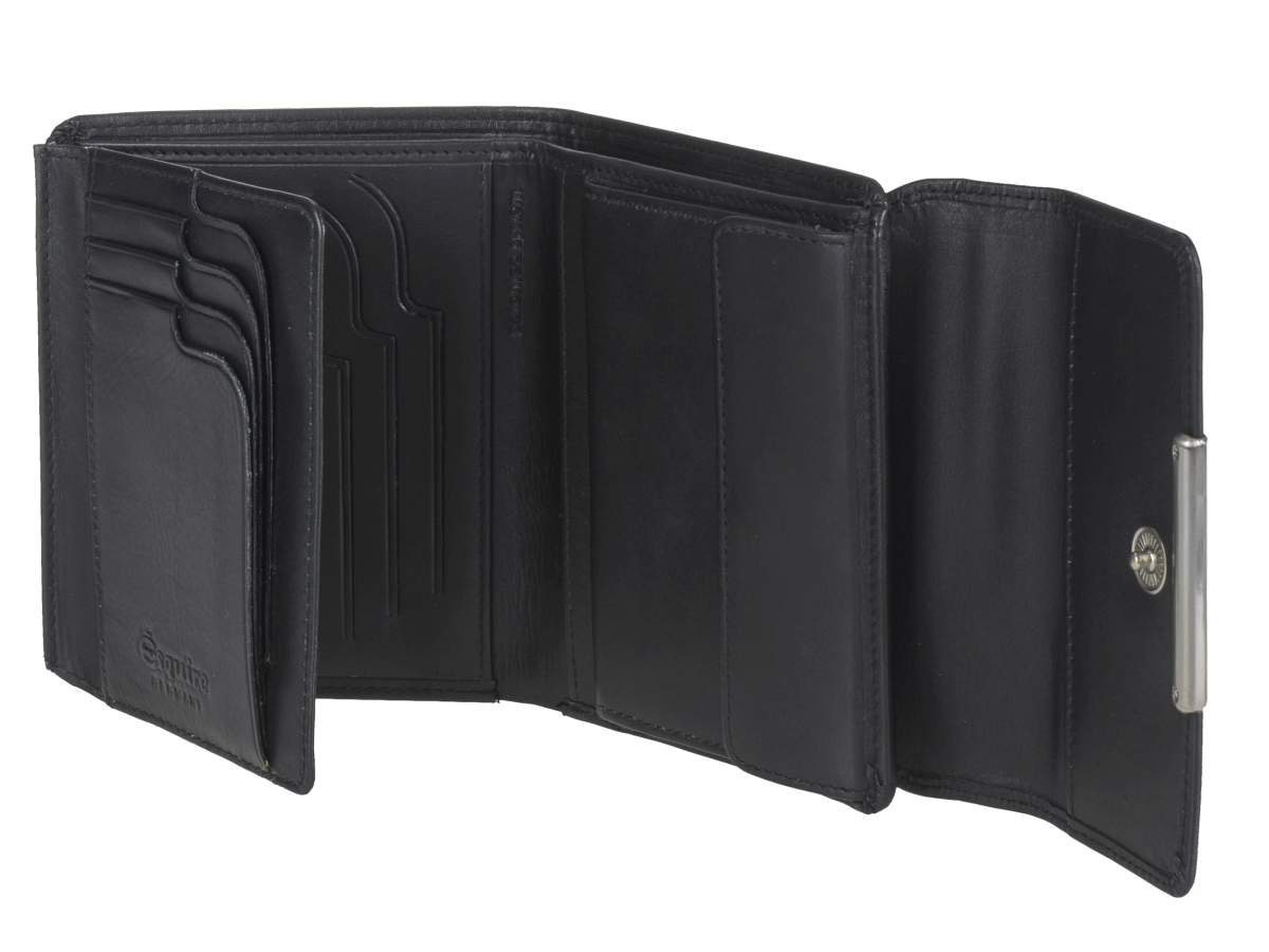 Schutz schwarz Esquire Geldbörse Kartenfächer gegen mit Helena, RFID Portemonnaie, Datendiebstahl, 12