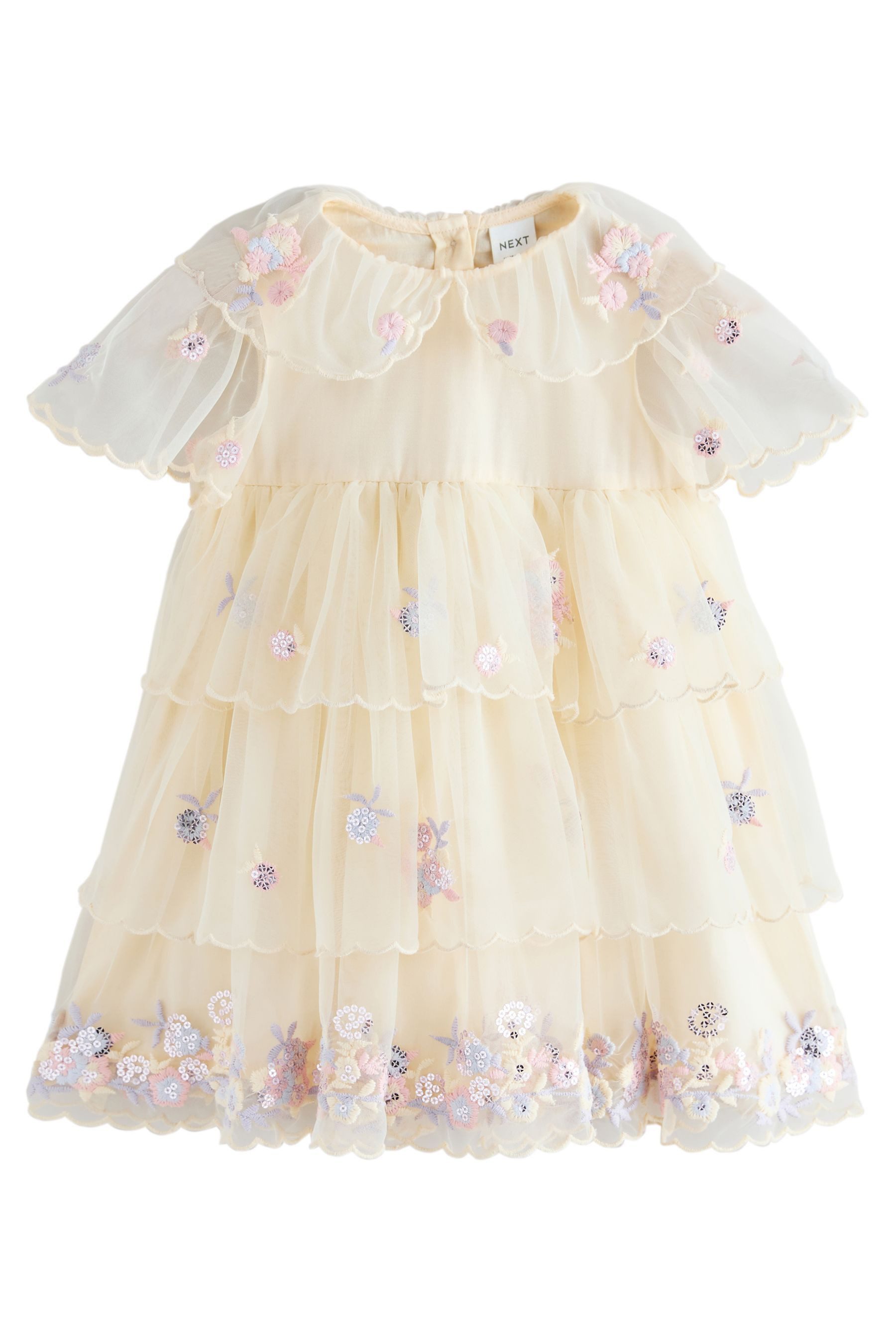 Next Meshkleid Besticktes Kleid aus Netzstoff (1-tlg)