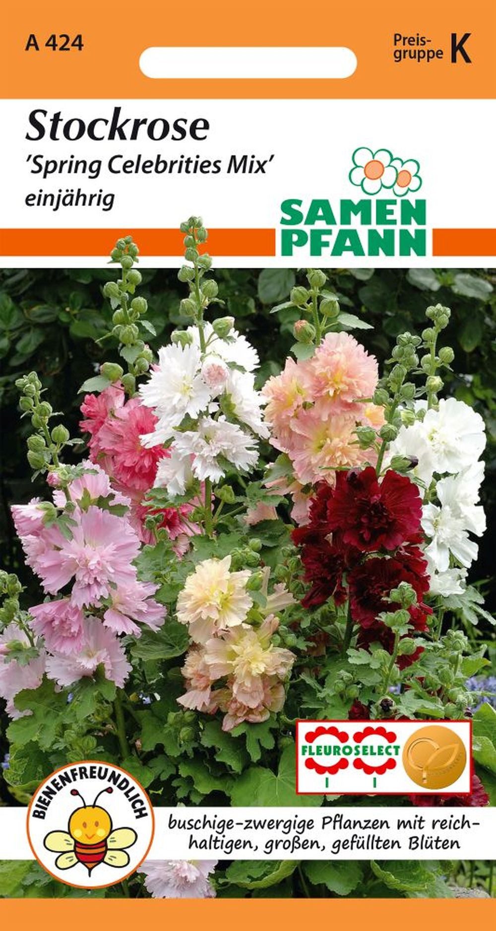 SAMEN PFANN Blumensamen Stockrose, Spring Celebrities Mix - Saatgut Samen, günstig online kaufen