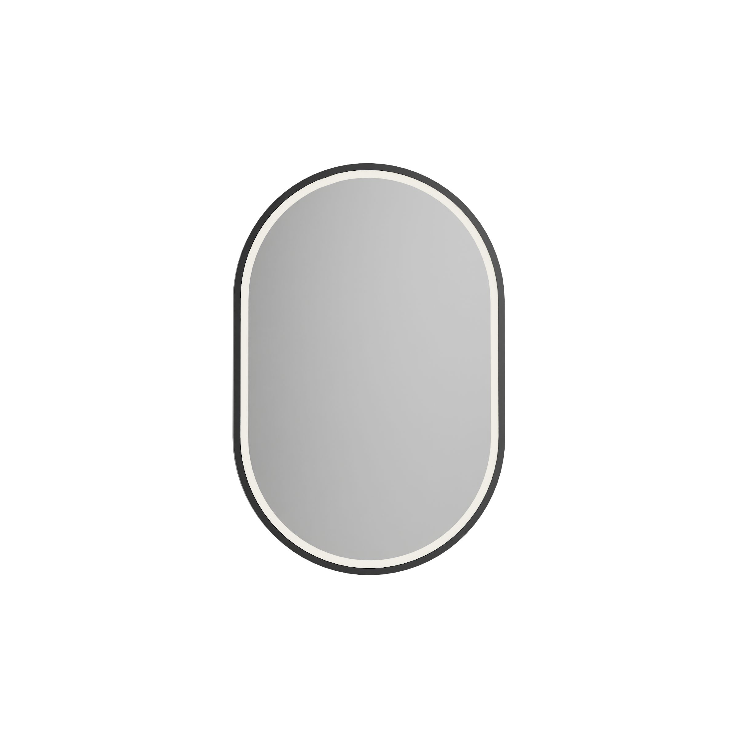 Bernstein LED-Lichtspiegel 8144 2.0 oval, Sandgestrahlt; Gestensteuerung; Warm-/Kaltlicht; ohne Spiegelheizung