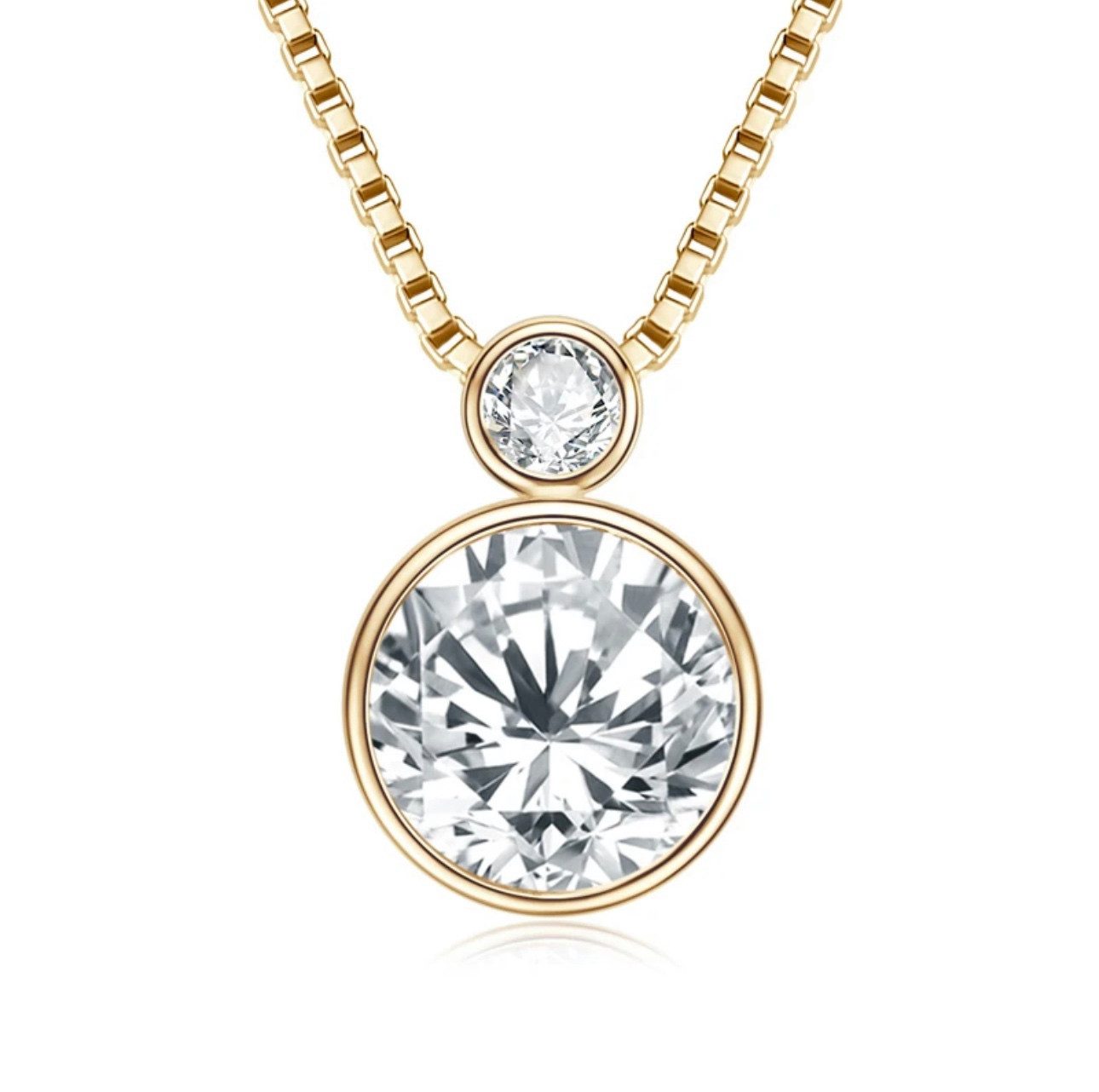 ROUGEMONT Kette mit Anhänger Damen Moissanit günstig online kaufen